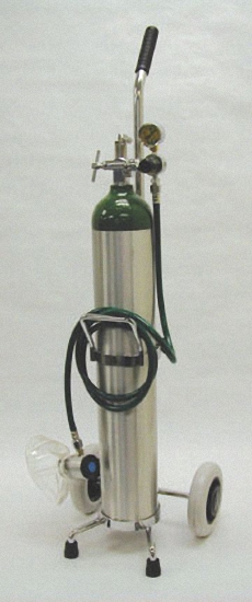 Demand Valve Resuscitator Kit on Cart