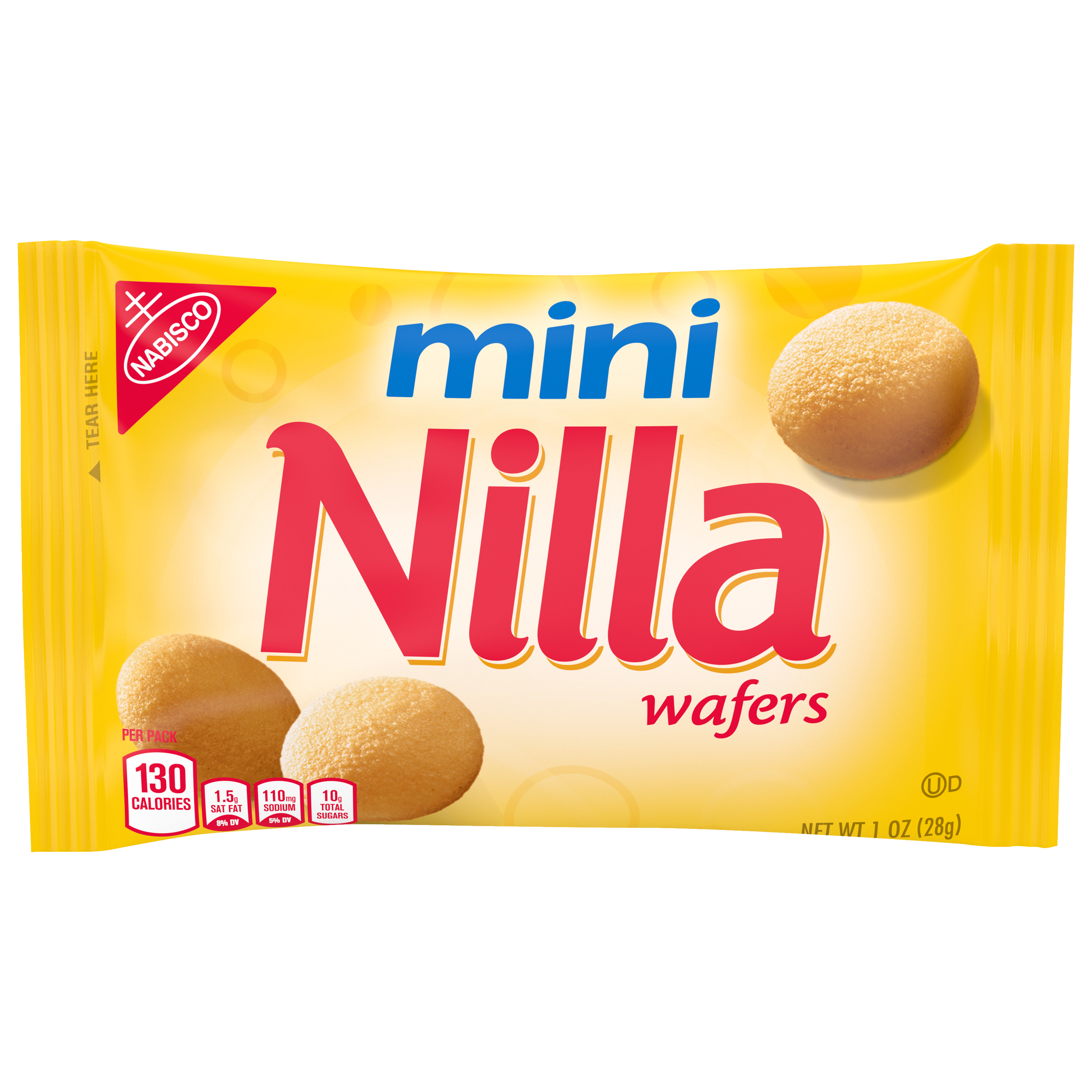 Nilla Wafers Mini Vanilla Wafer Cookies, 1 oz Snack Pack