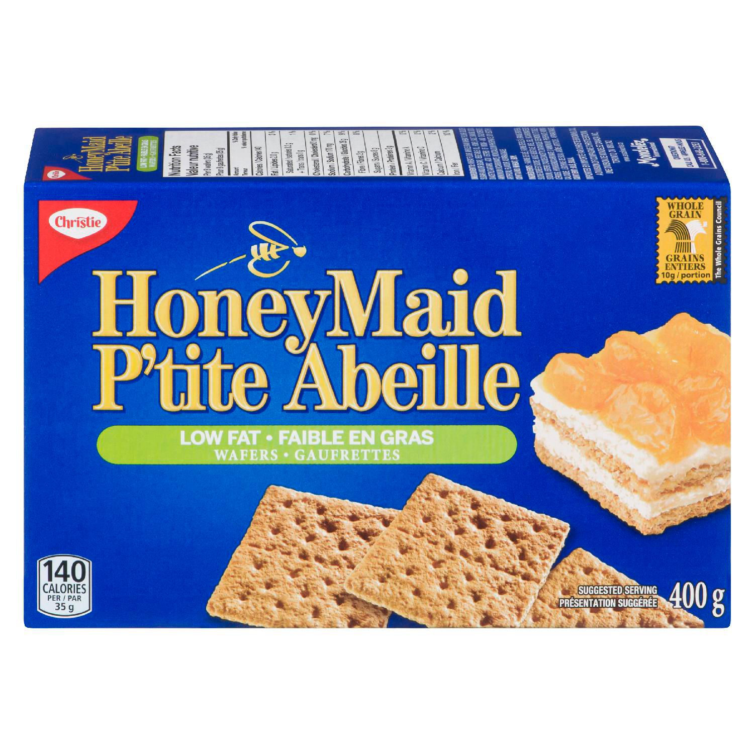 P'TITE ABEILLE biscuits graham moins de gras 400 g-0