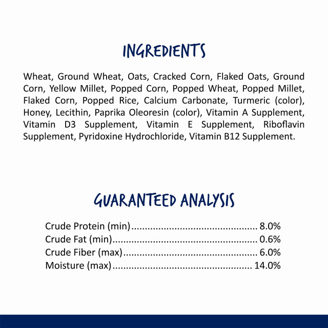 Nutrition-Image showing Crunch Sticks Popped Grains & Honey Flavor