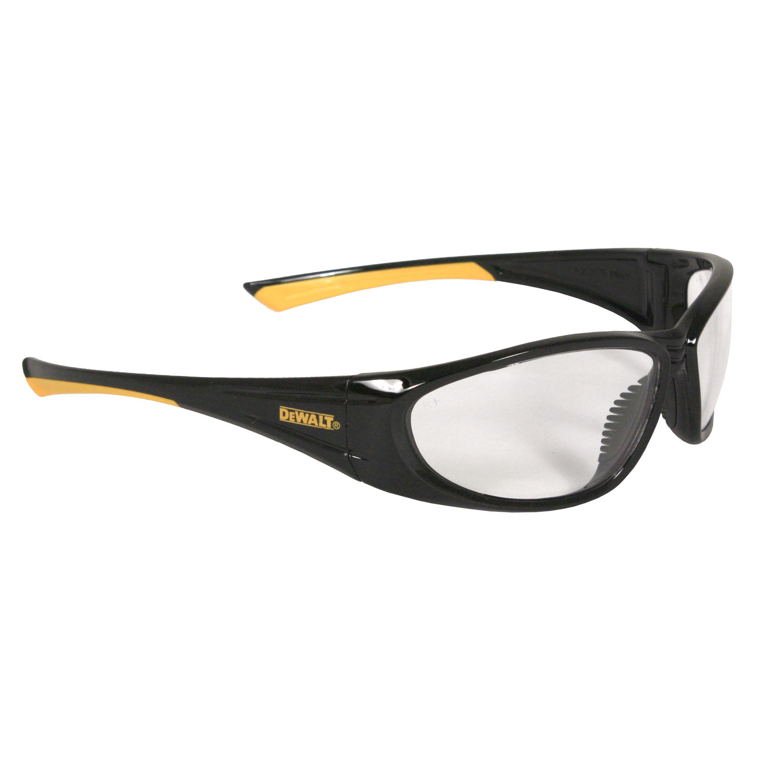 DPG98 Gable Protective Eyewear - Black/Yellow Frame - Clear Lens