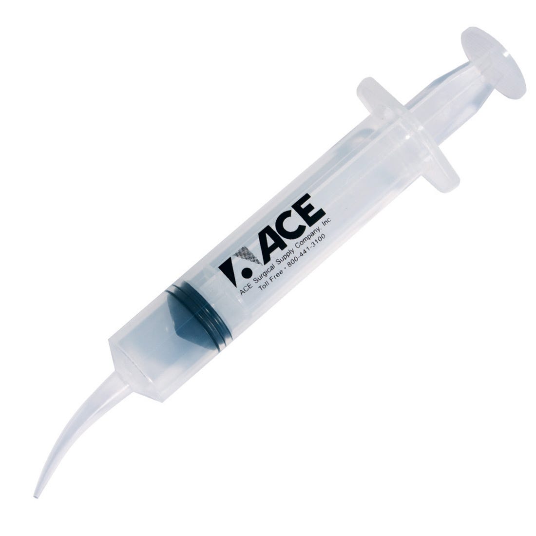 ACE 20cc Irrigating Syringe - Curved- 25/Box