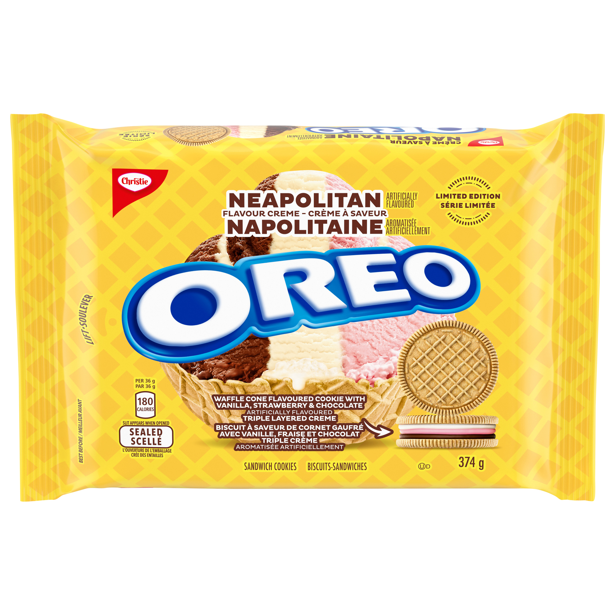 Oreo Neapolitan Double Decker Cookies 374 G