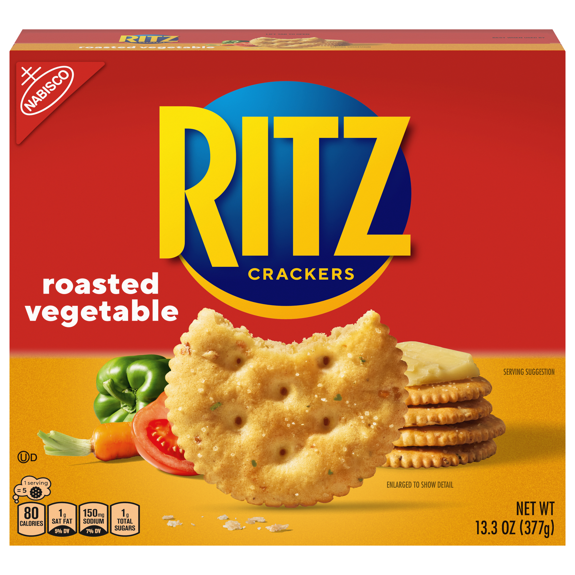 RITZ Roasted Vegetable Crackers, 13.3 oz