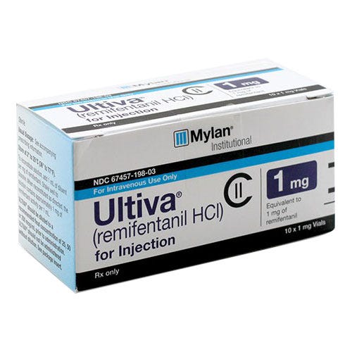 Ultiva® 1mg Powder, 3ml Vial - CII -10/Box