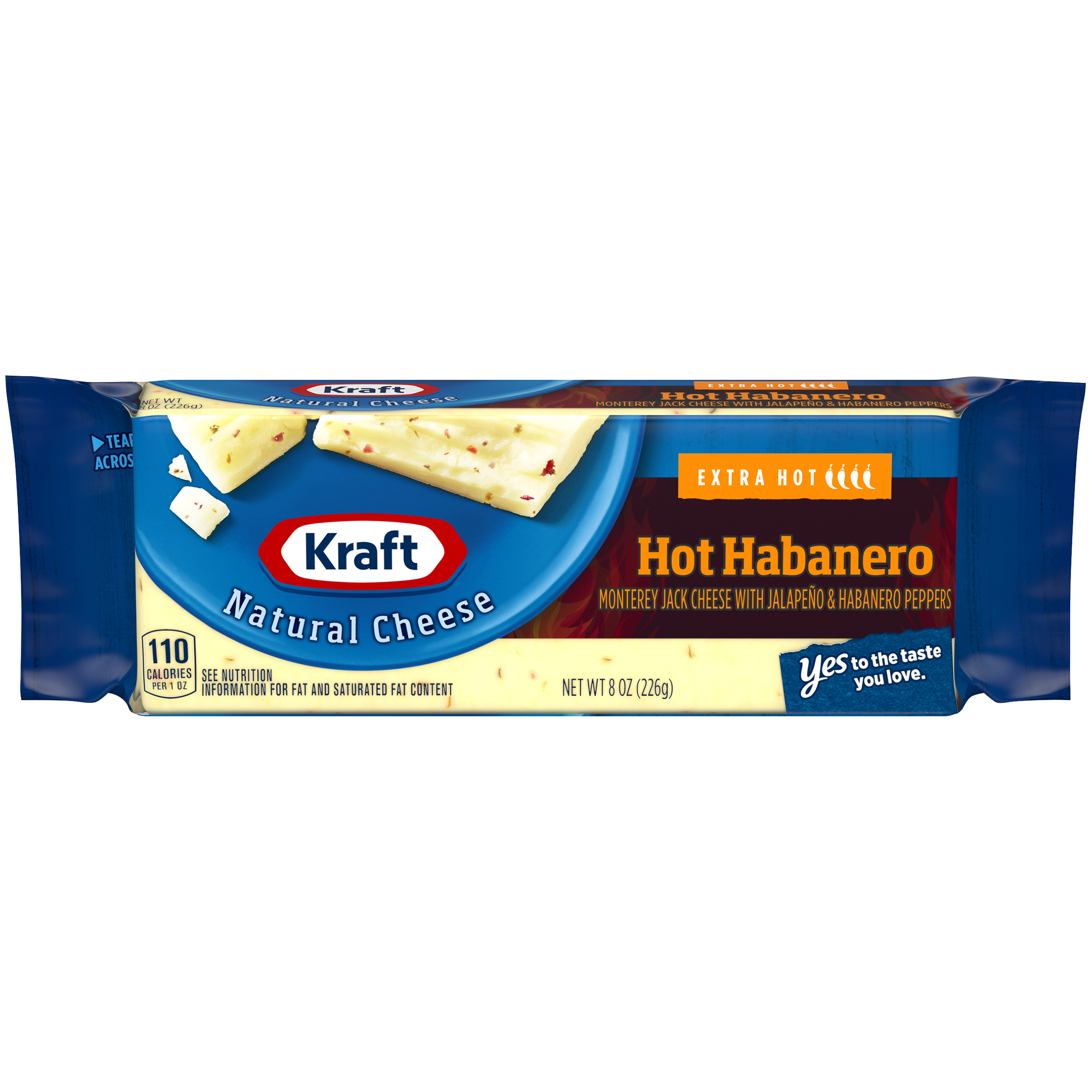 Kraft Natural Hot Habanero Cheese Block 8 oz Wrapper Kraft Recipes