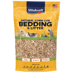 Image of Vitakraft Sunseed Natural Corn Cob Bedding & Litter for Bird/Small Animal, 350 cu in