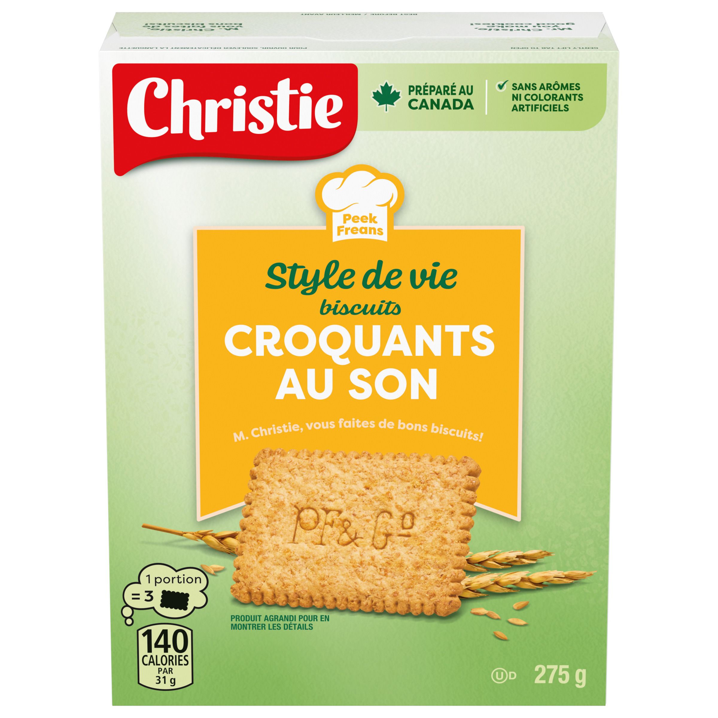 Peek Freans Style de vie Croquants au son, 275 g-thumbnail-0