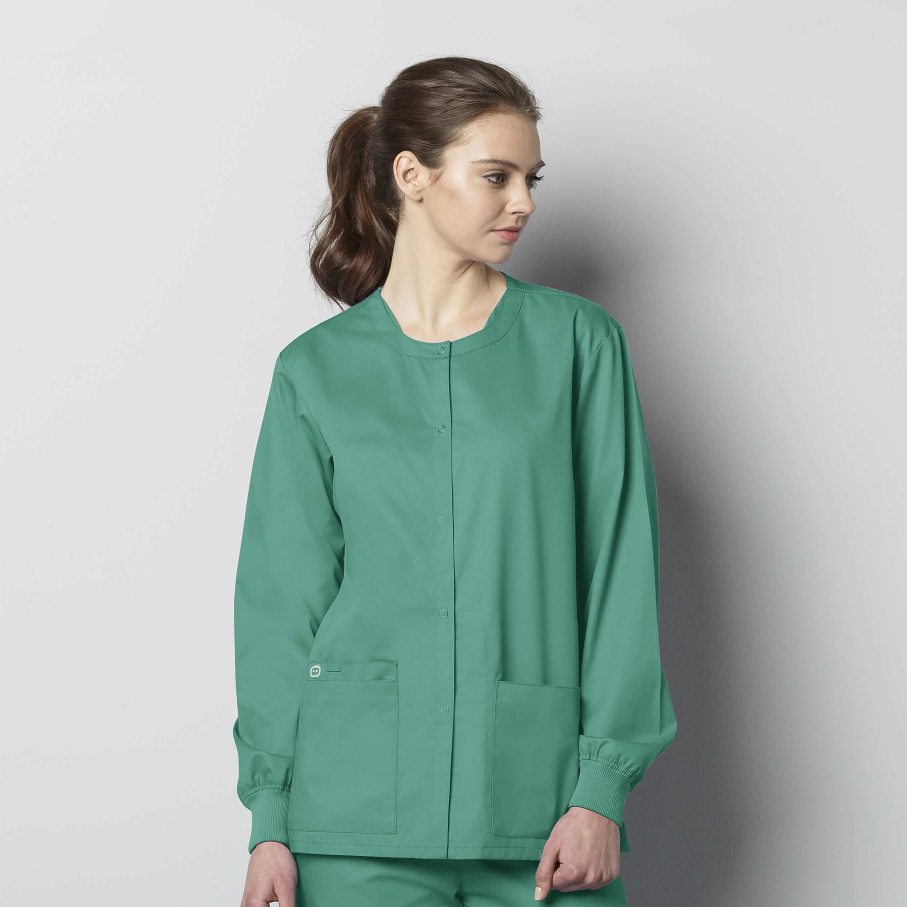 WonderWORK Unisex Snap Front Jacket-Wonder Wink