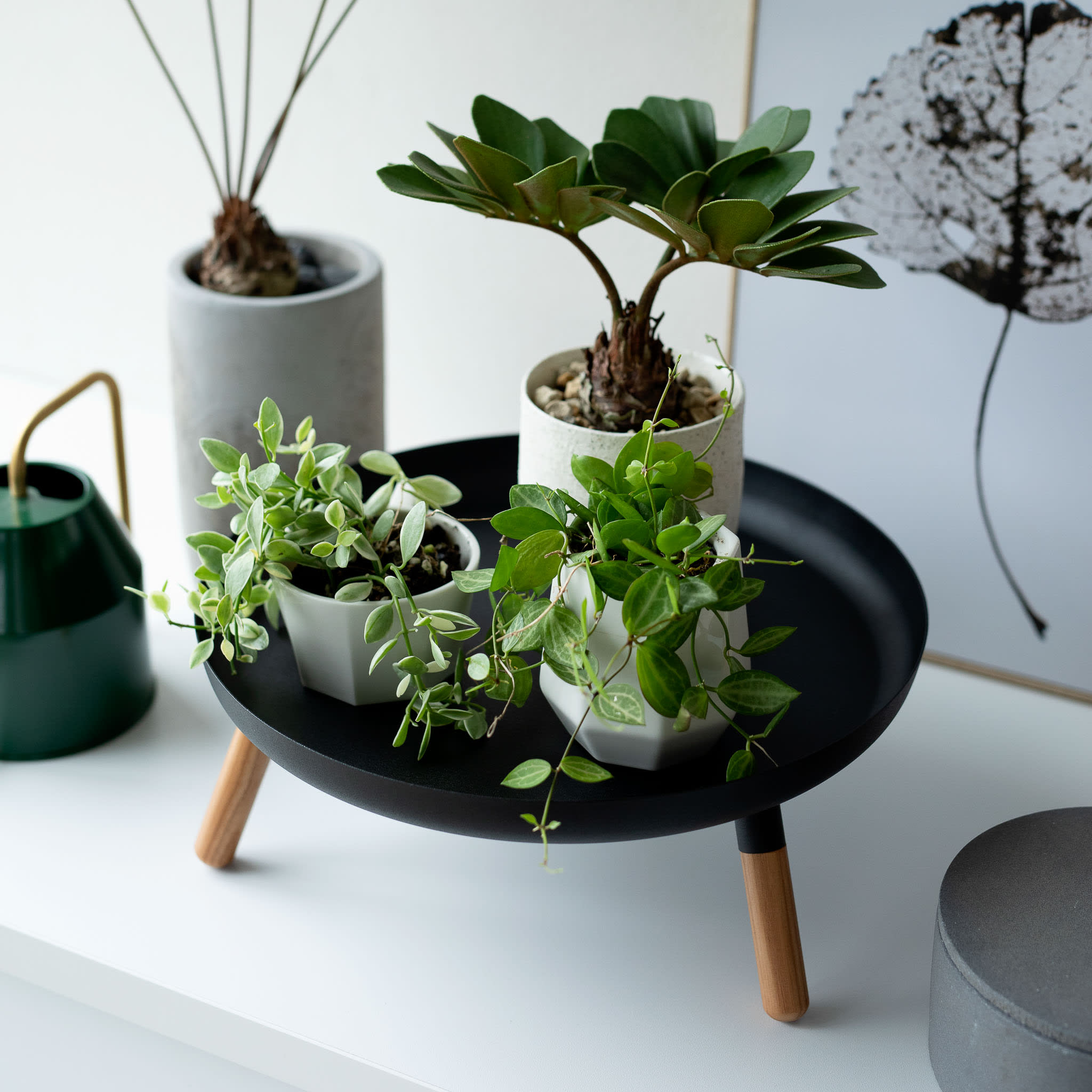 Tray with Legs : Stylish Wood and Steel Combination