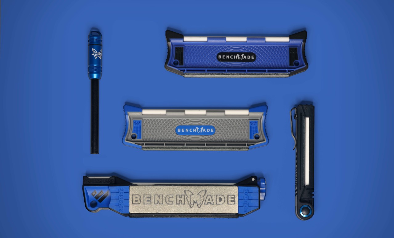 Benchmade Guided Field Sharpener - 5-Stone Compact Knife Sharpener With 20° Angle Guides