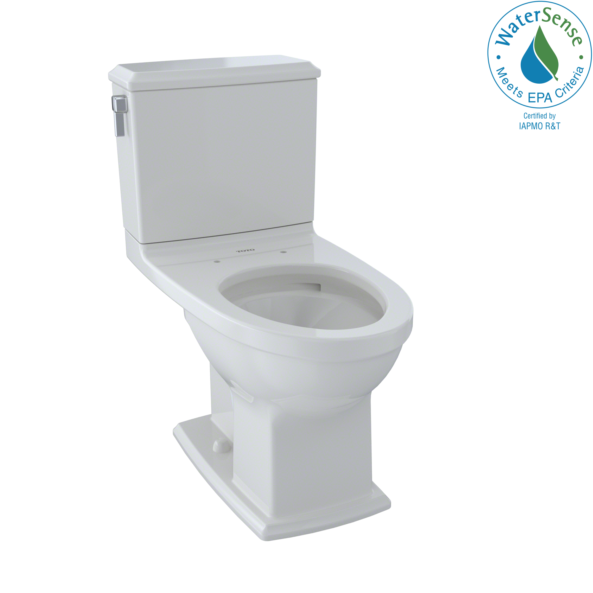 TOTO Connelly Two-Piece Elongated Dual-Max, Dual Flush 1.28 and 0.9 GPF Universal Height Toilet with CEFIONTECT, Colonial White, Vitreous China, CST494CEMFG#11