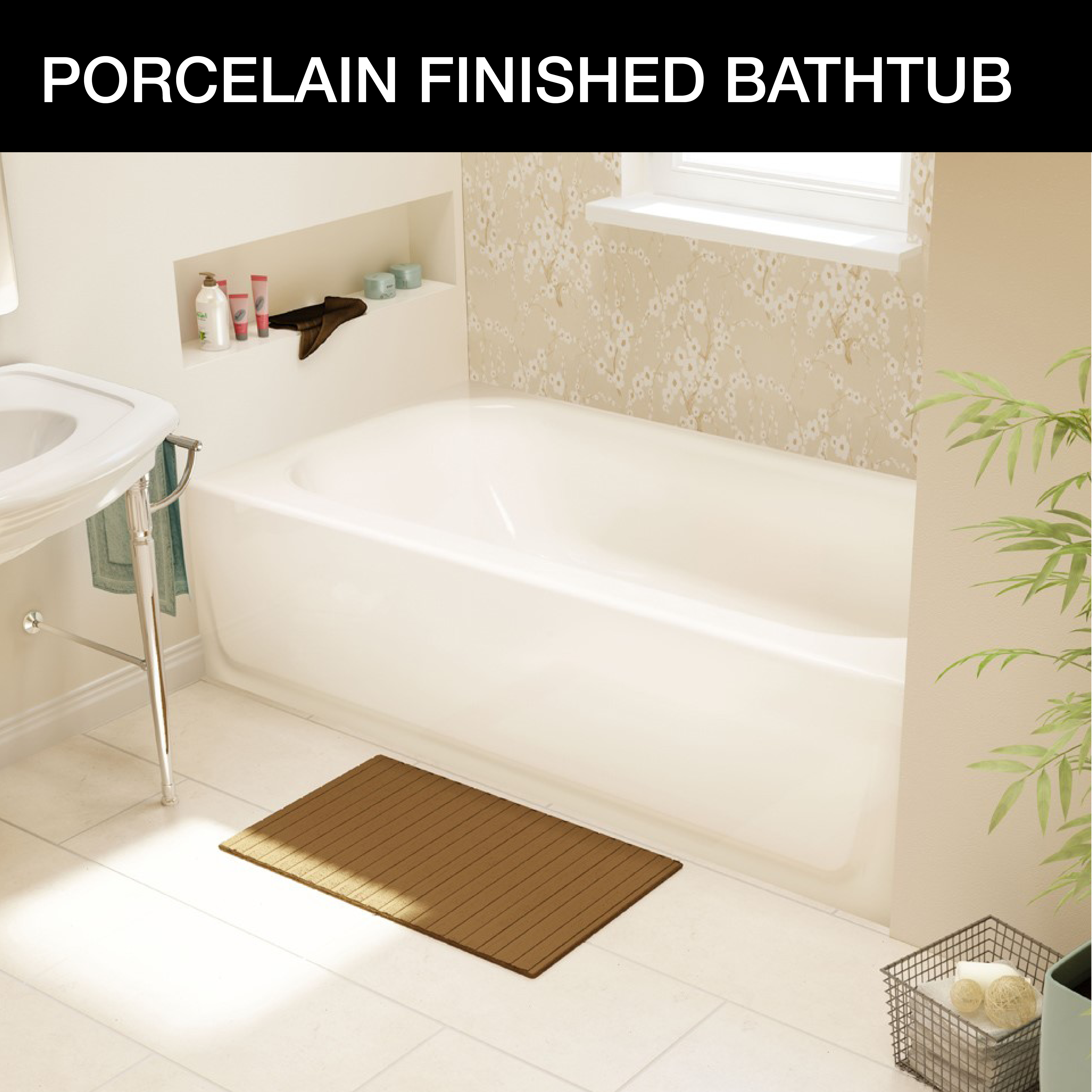 Porcelain Finished Bathtub