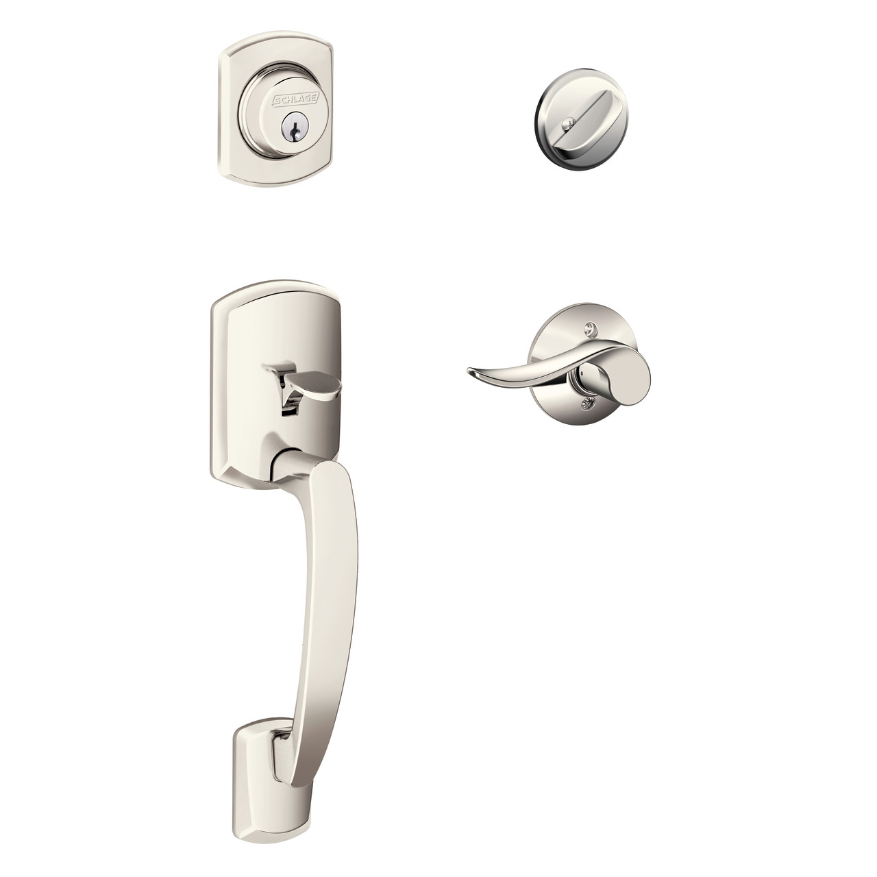 Single Cylinder Handleset and Sacramento Lever