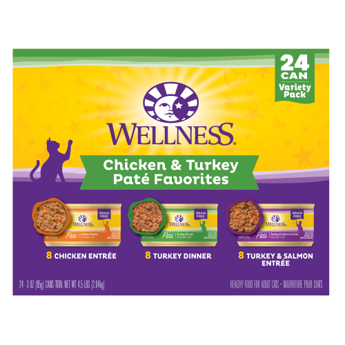 Wellness Complete Health Variety Pack Chicken & Turkey Pate Favorites
