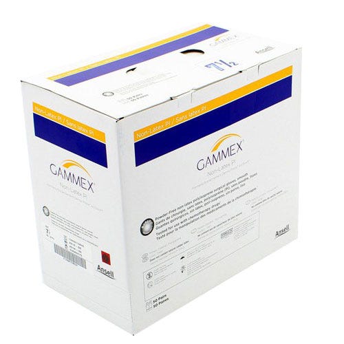 GAMMEX® Non-Latex PI Surgical Gloves, 7.5, Latex-Free, Powder-Free - 100/Box