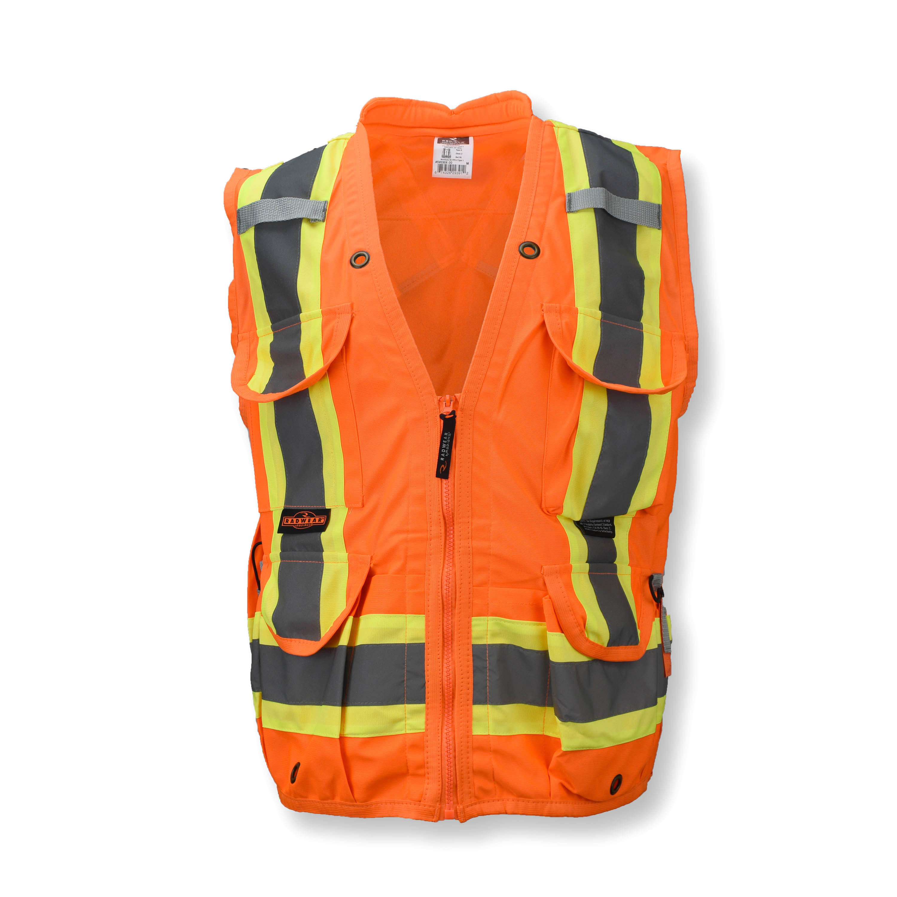 Picture of Radians SV030X-2 Heavy Duty 10-Pocket Cruiser Vest with Back Pouch X-Back