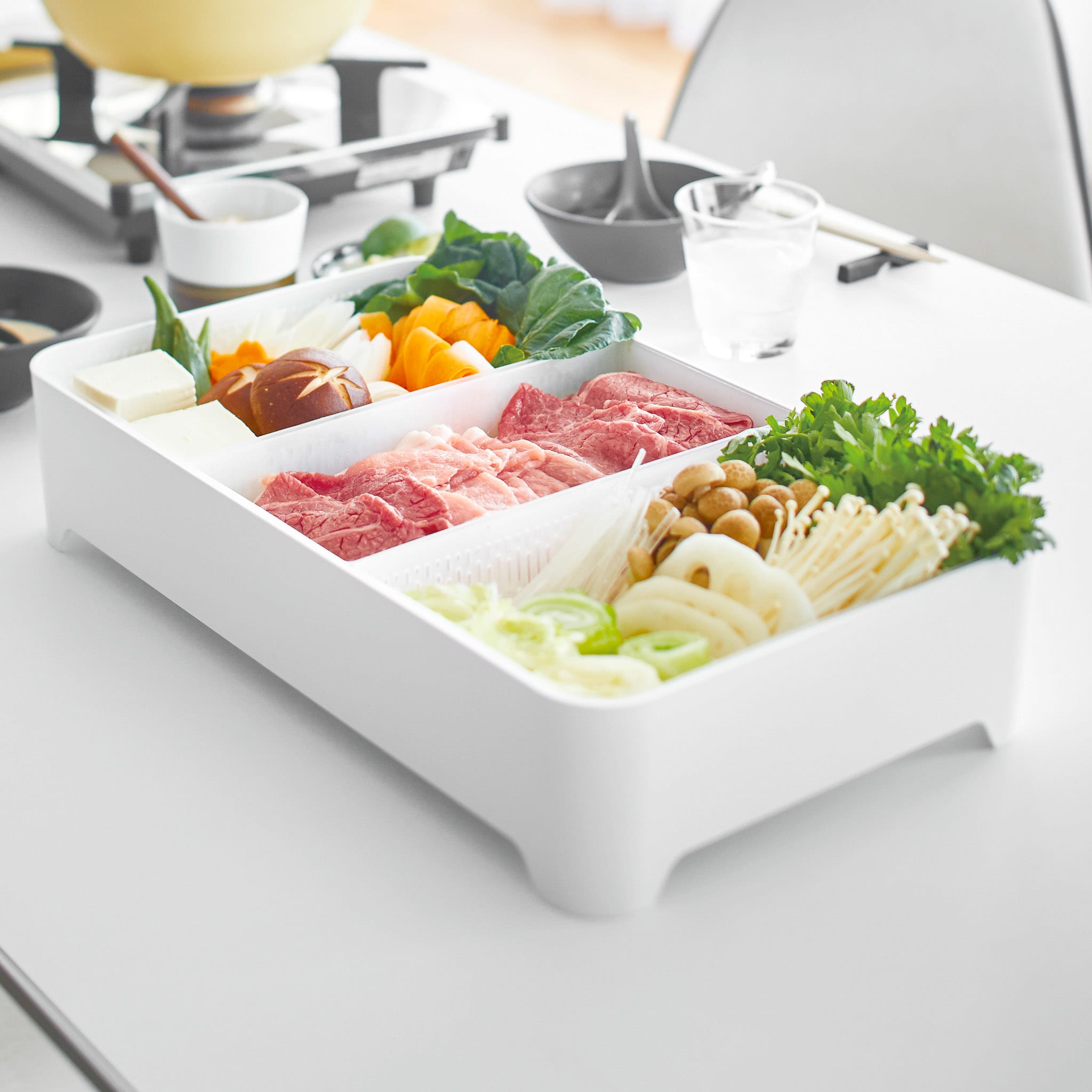 Cooking Tray : Includes Three Baskets