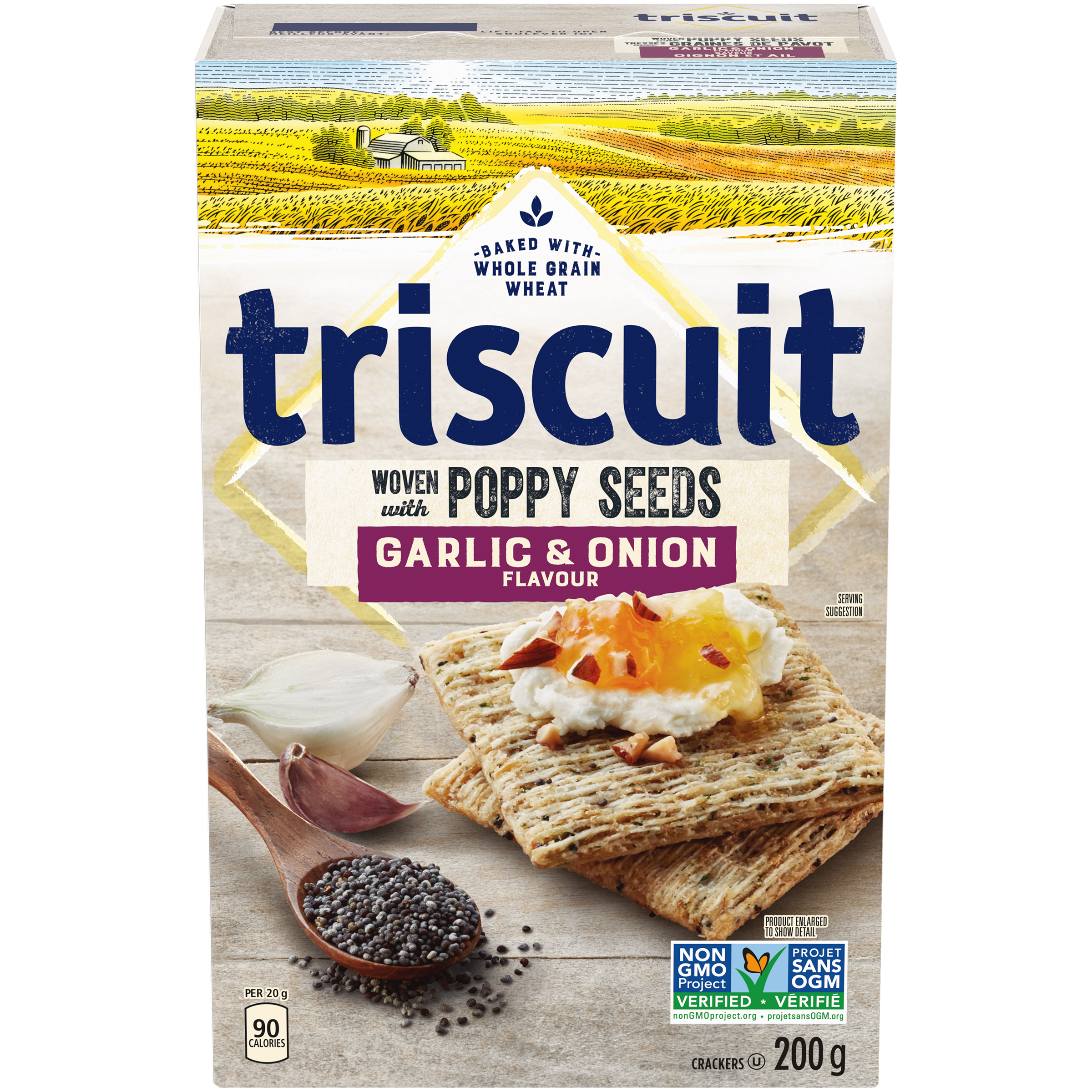 Triscuit , Onion & Poppy Seeds Crackers 200 G