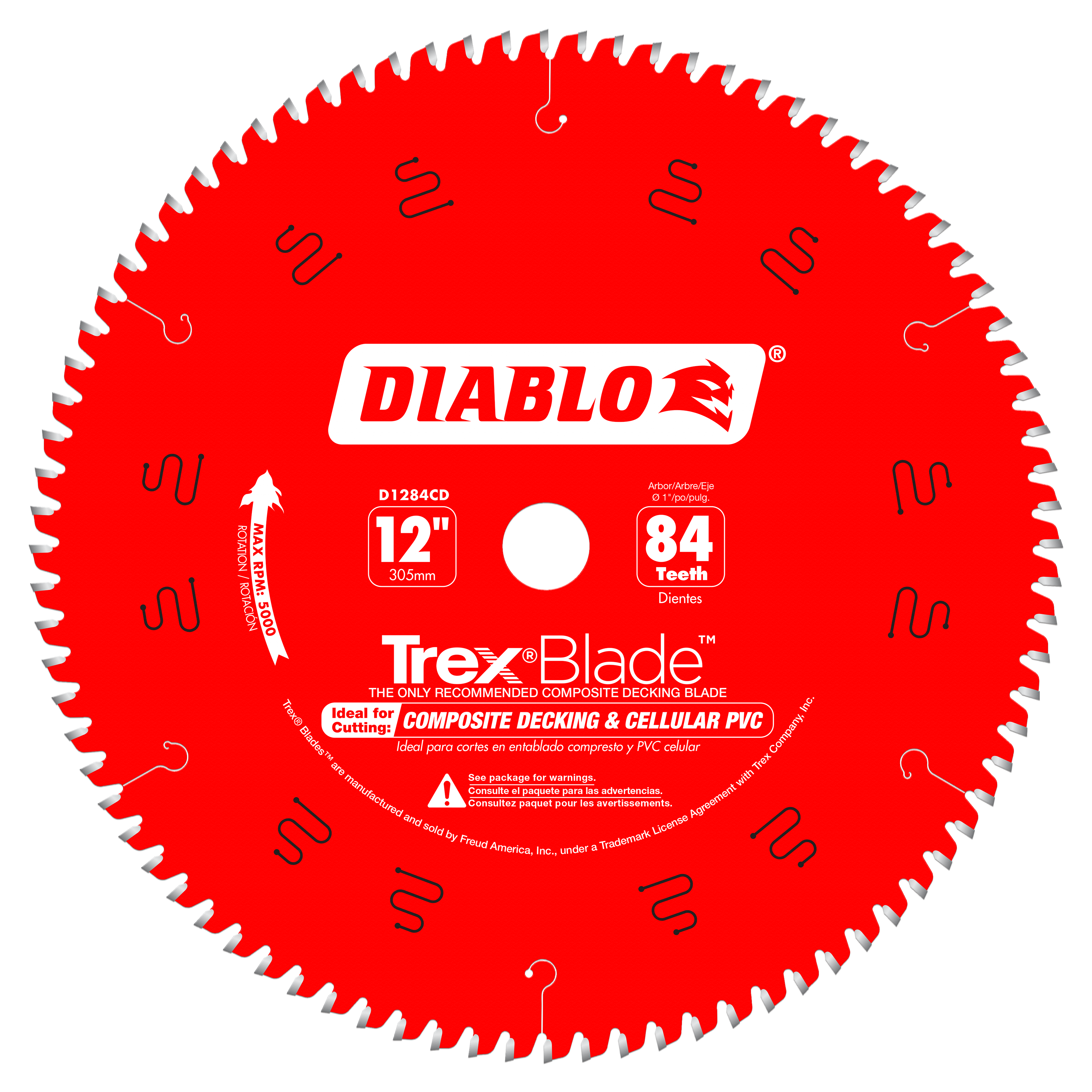 DIABLO 12" X 84T COMPOSITE DECKING BLADE