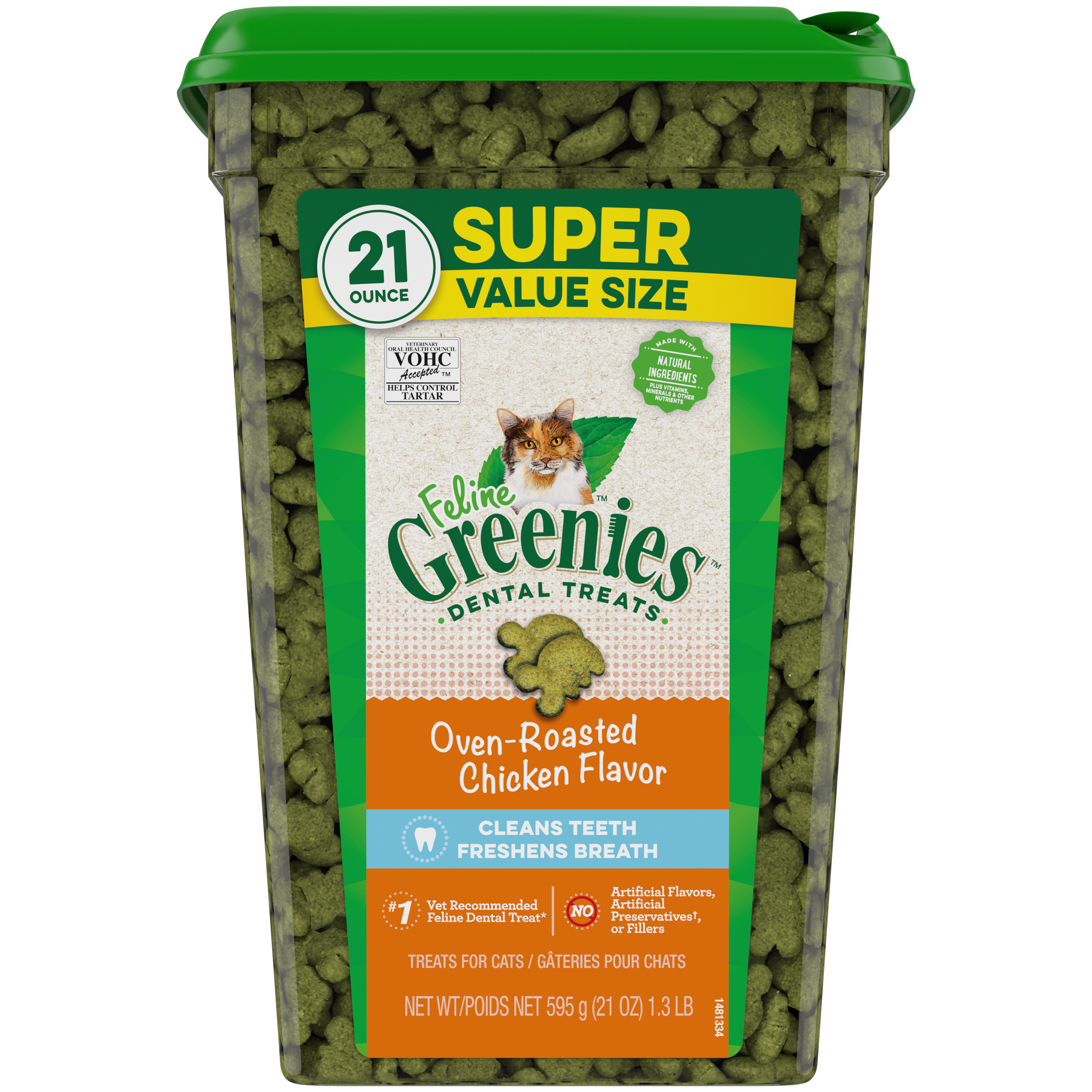 21 oz. Greenies Feline Chicken Treats - Treats