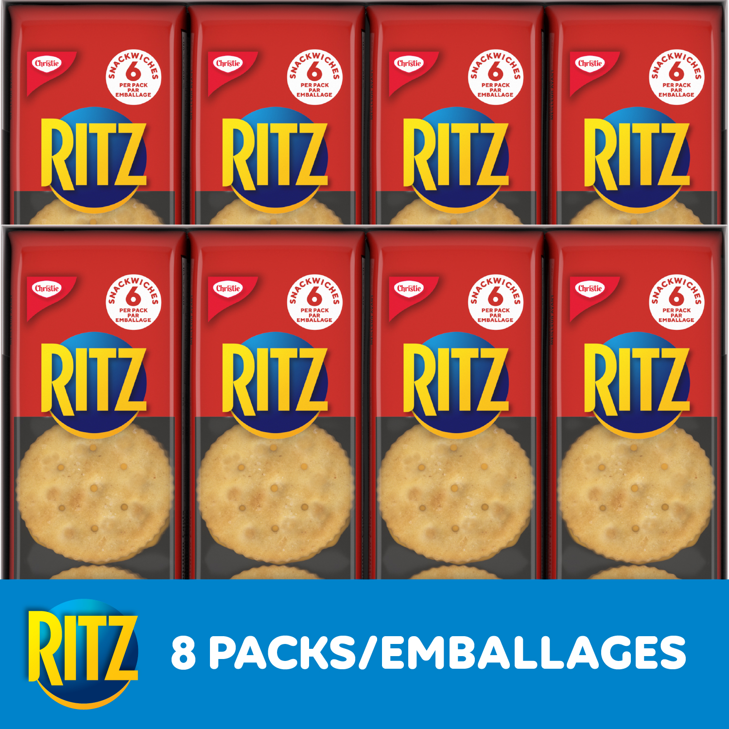 Ritz Snackwich Crackers, Cheese Flavour, 8 X 38 G / 304 G-thumbnail-3