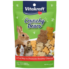 Image of Vitakraft Crunchy Bears Rabbit, Guinea Pig & Hamster Treat 4 oz.