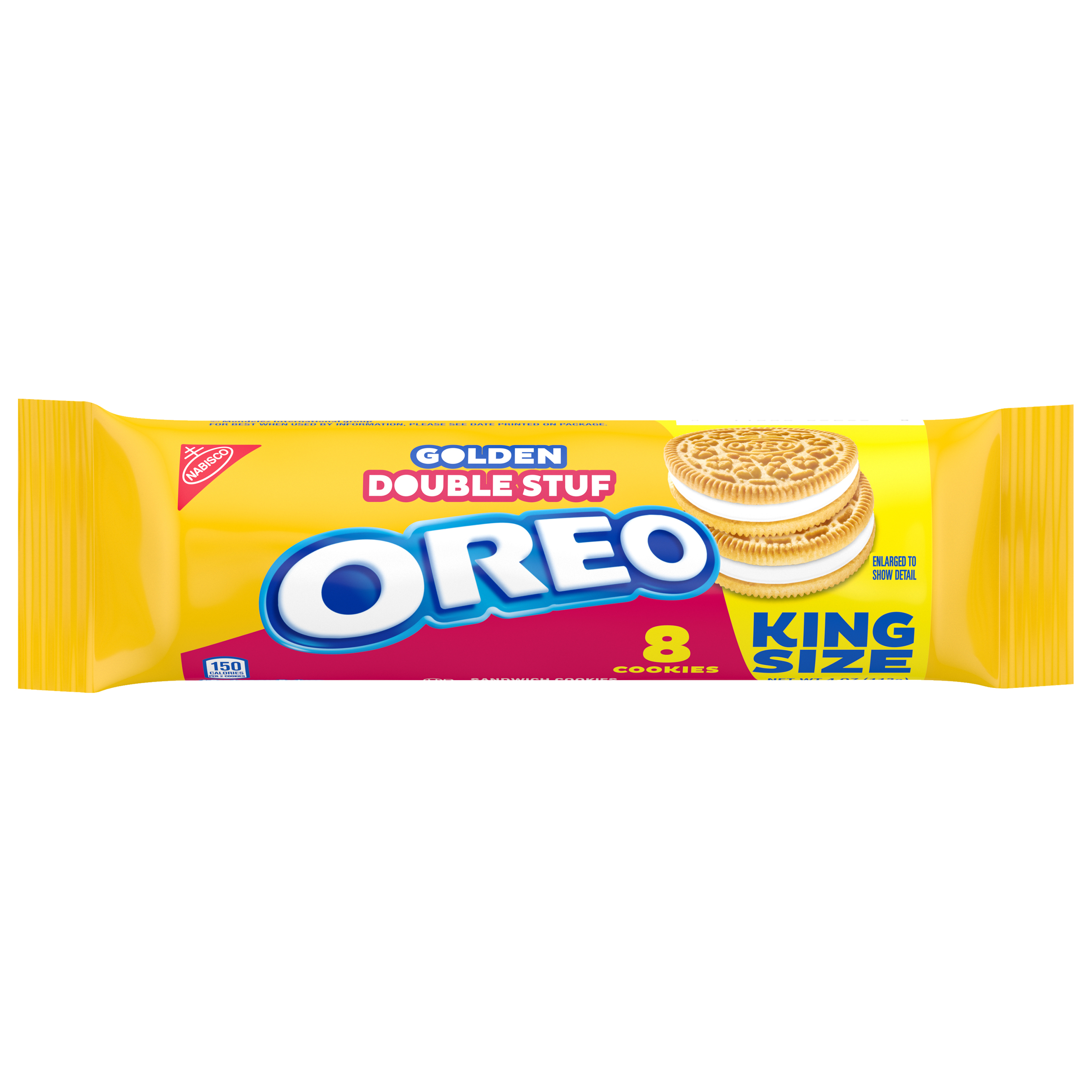OREO Double Stuf Sandwich Cookies, King Size, Snack Pack, 4 oz-0