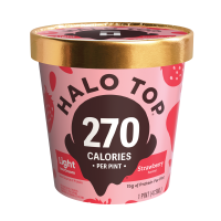 Strawberry Light Ice Cream, 16 fl oz Pint