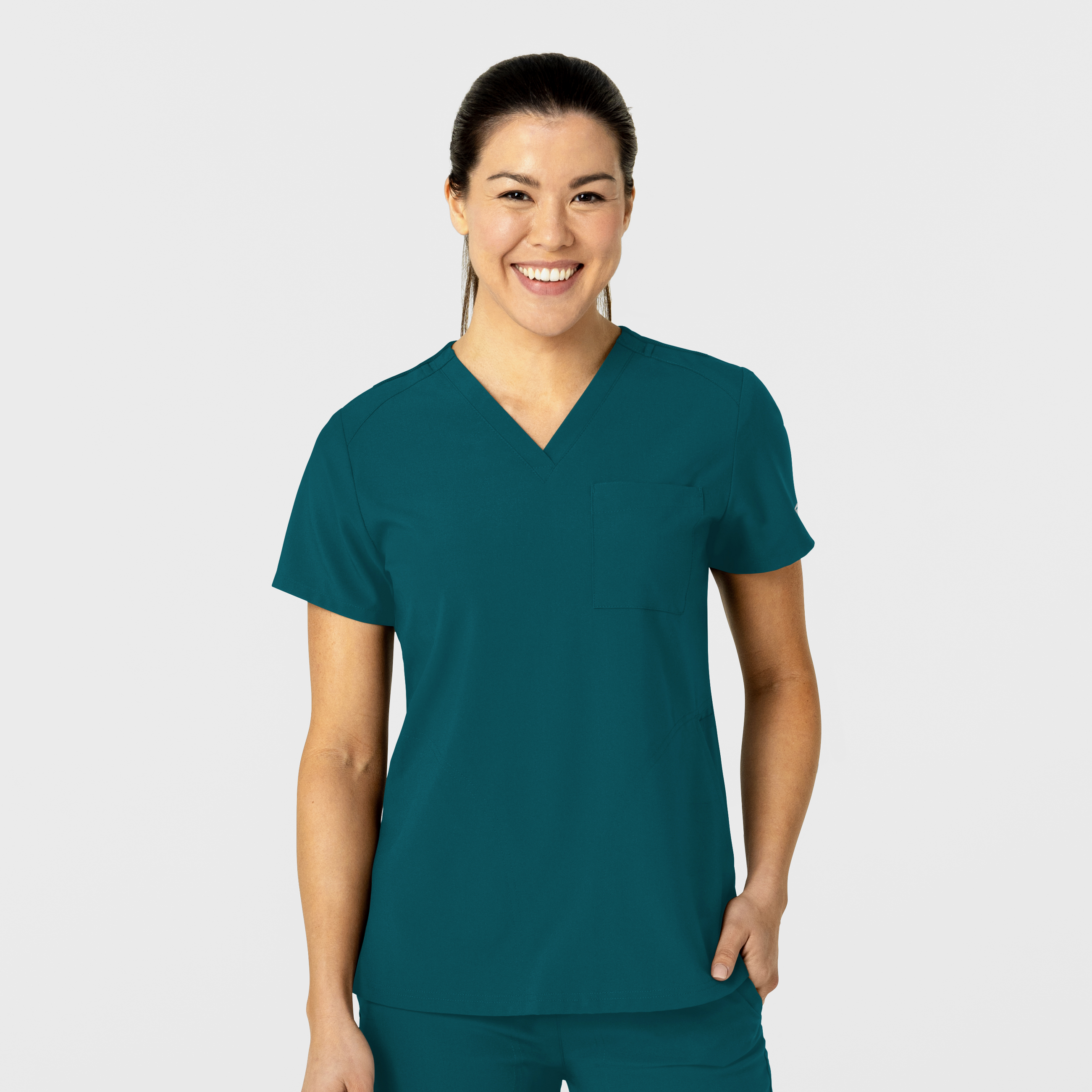 W123 Wink 6045 Women&#8216;s Flex-n-Reach V-Neck Scrub Top-Wonder Wink