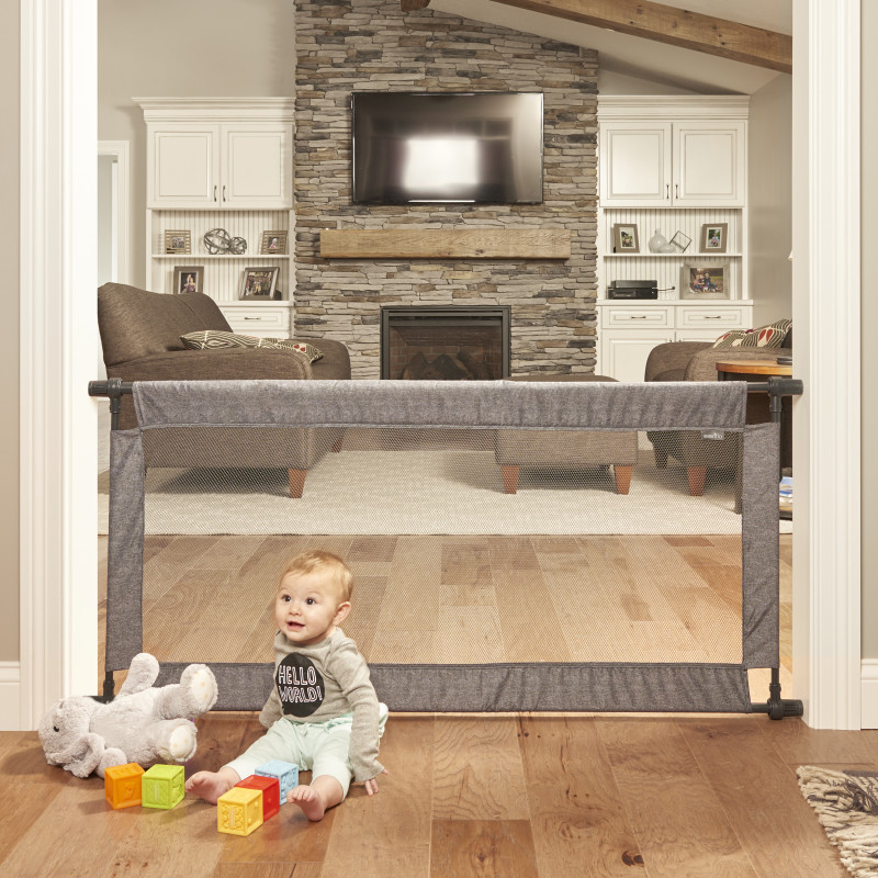 Soft & Wide™ Baby Gate (Emery) Lifestyle Photo Soft & Wide™ Baby Gate (Emery) Lifestyle Photo