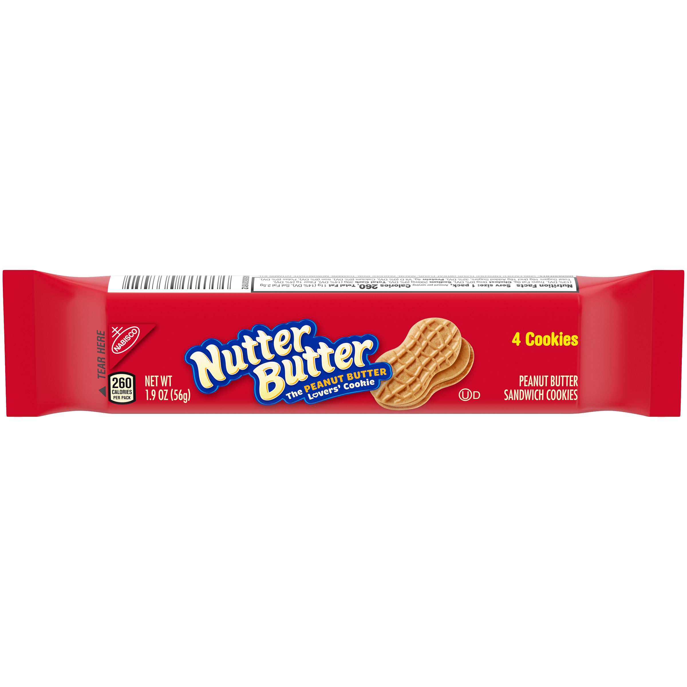 Nutter Butter Peanut Butter Sandwich Cookies, 12 Snack Packs (4 Cookies Per Pack)-thumbnail-1