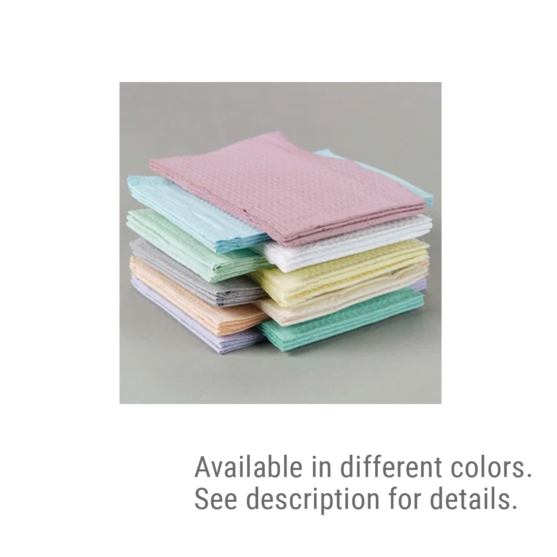 Patient Towel Tissue/Poly 13" x 18" 2-Ply Teal - 500/Case