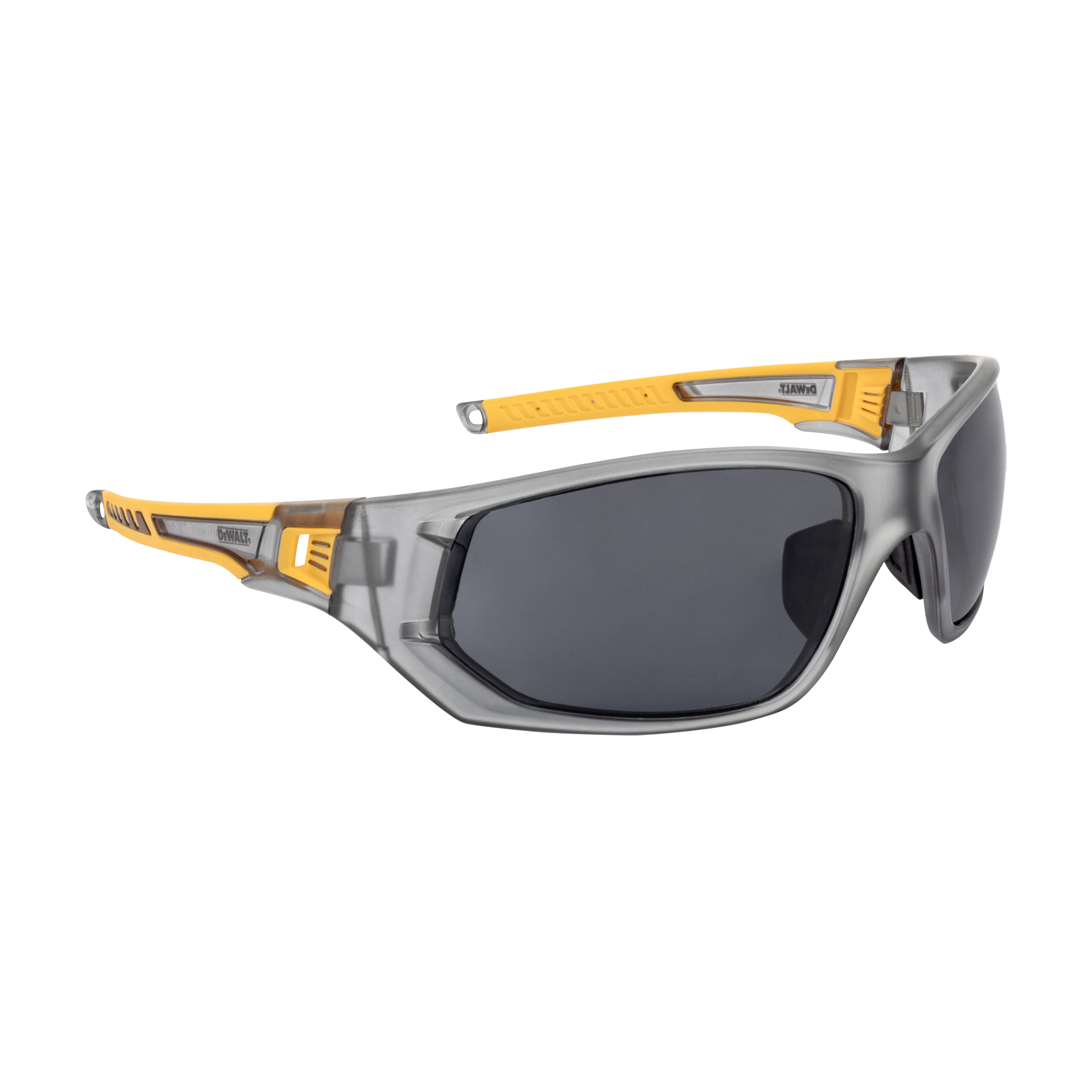 DPG112 Miter Protective Eyewear - Gray/Yellow Frame, Smoke Lens