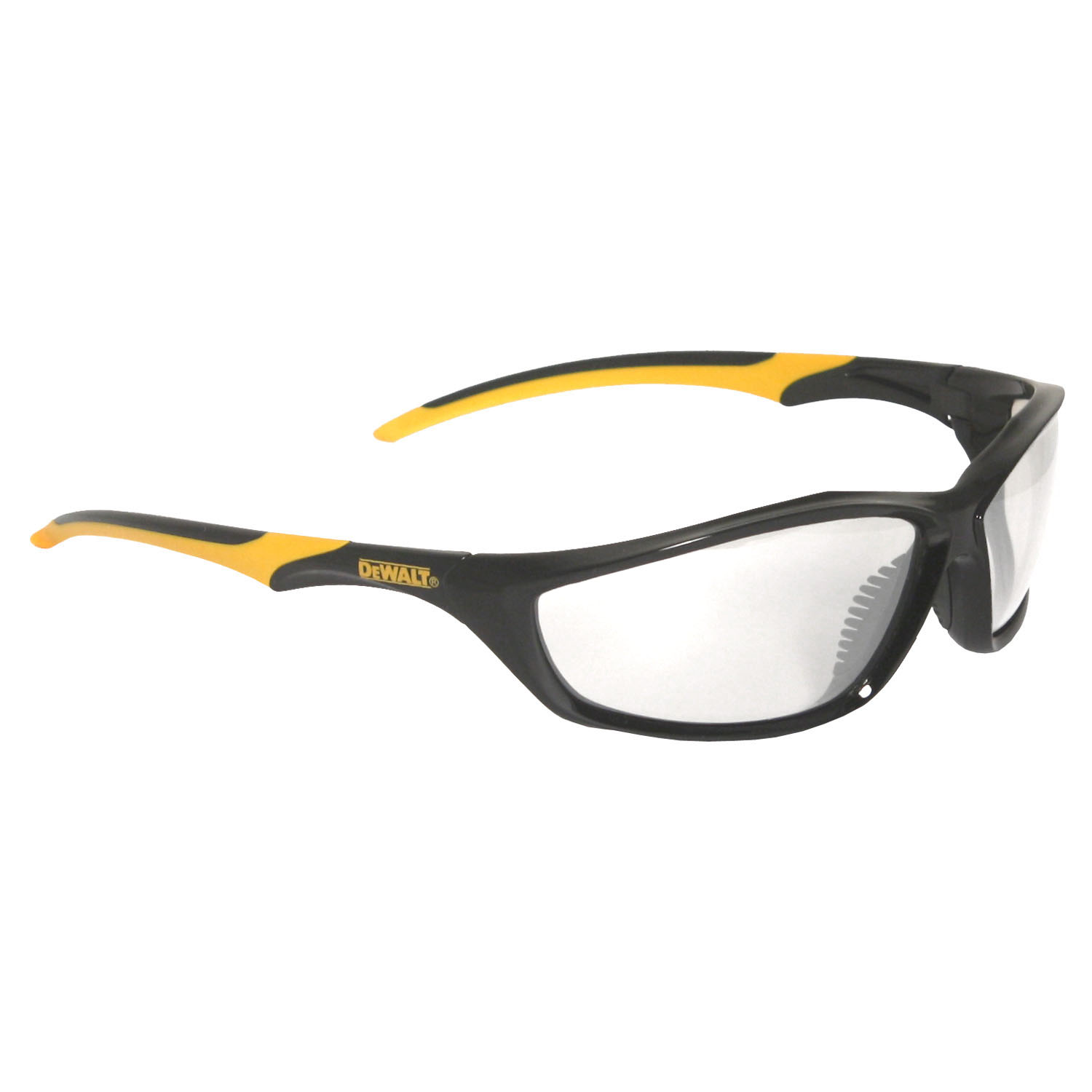 DPG96 Router Protective Eyewear - Black/Yellow Frame - Clear Anti-Fog Lens
