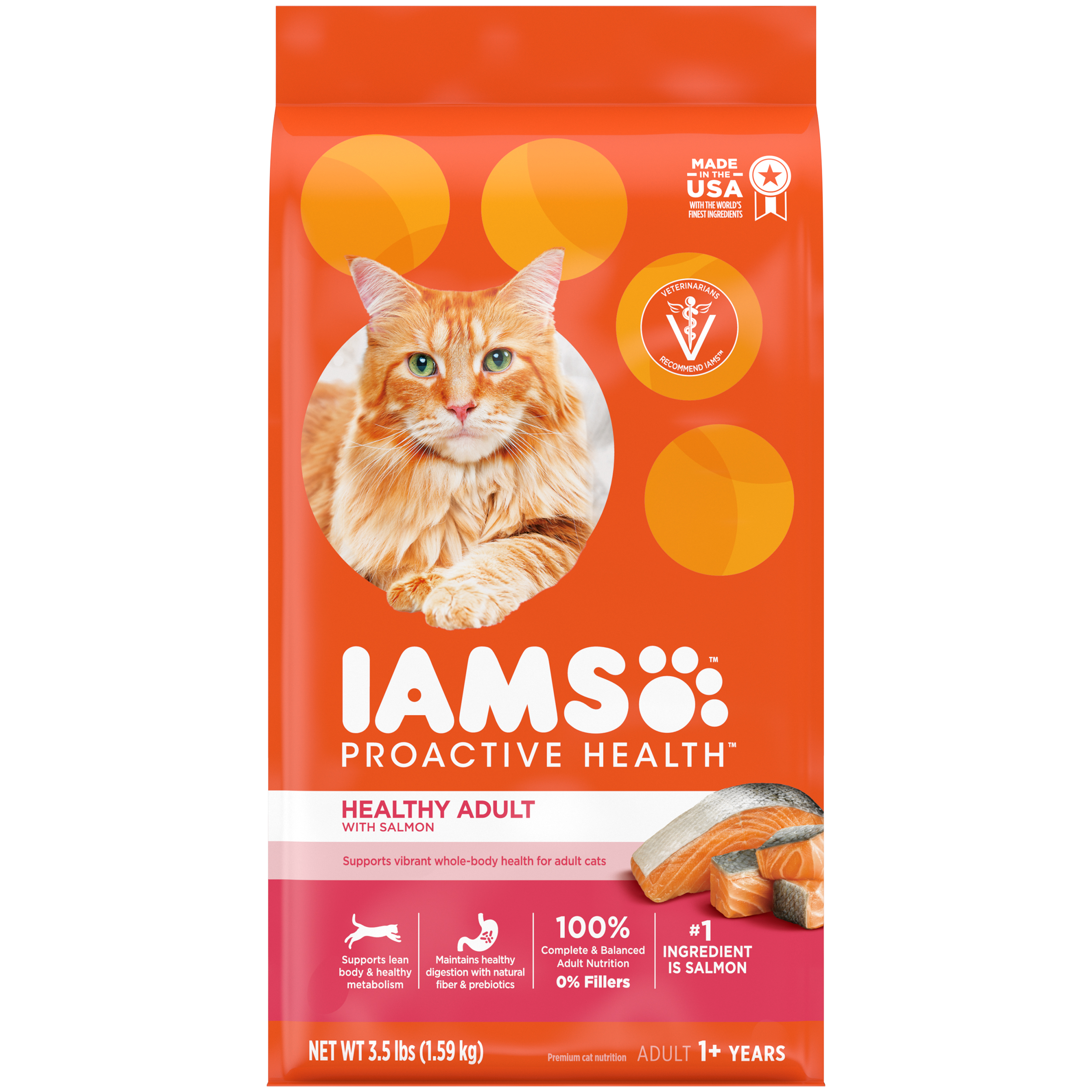 3.5 Lb Iams Cat Adult Salmon - Health/First Aid