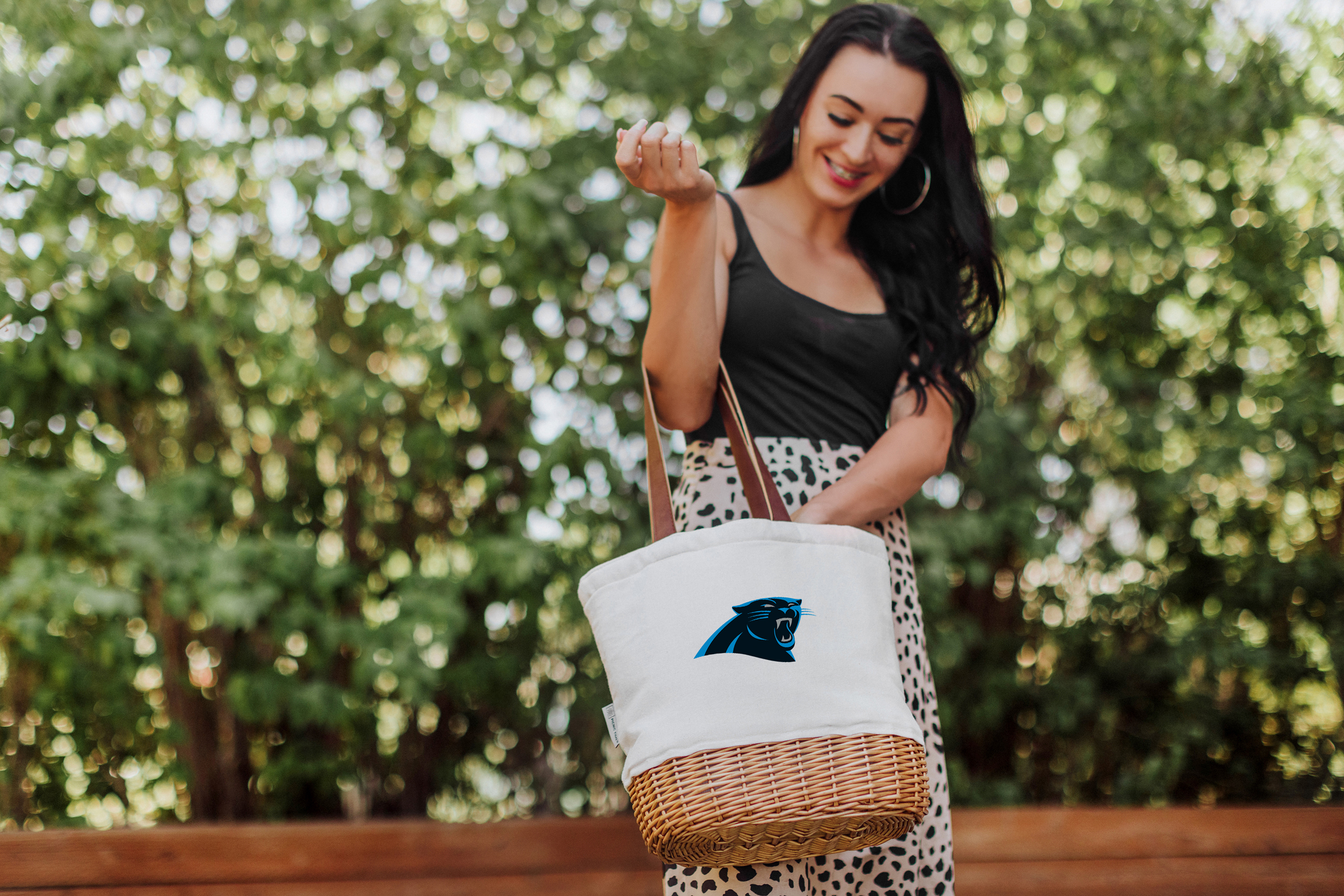 Carolina Panthers - Pico Willow and Canvas Lunch Basket