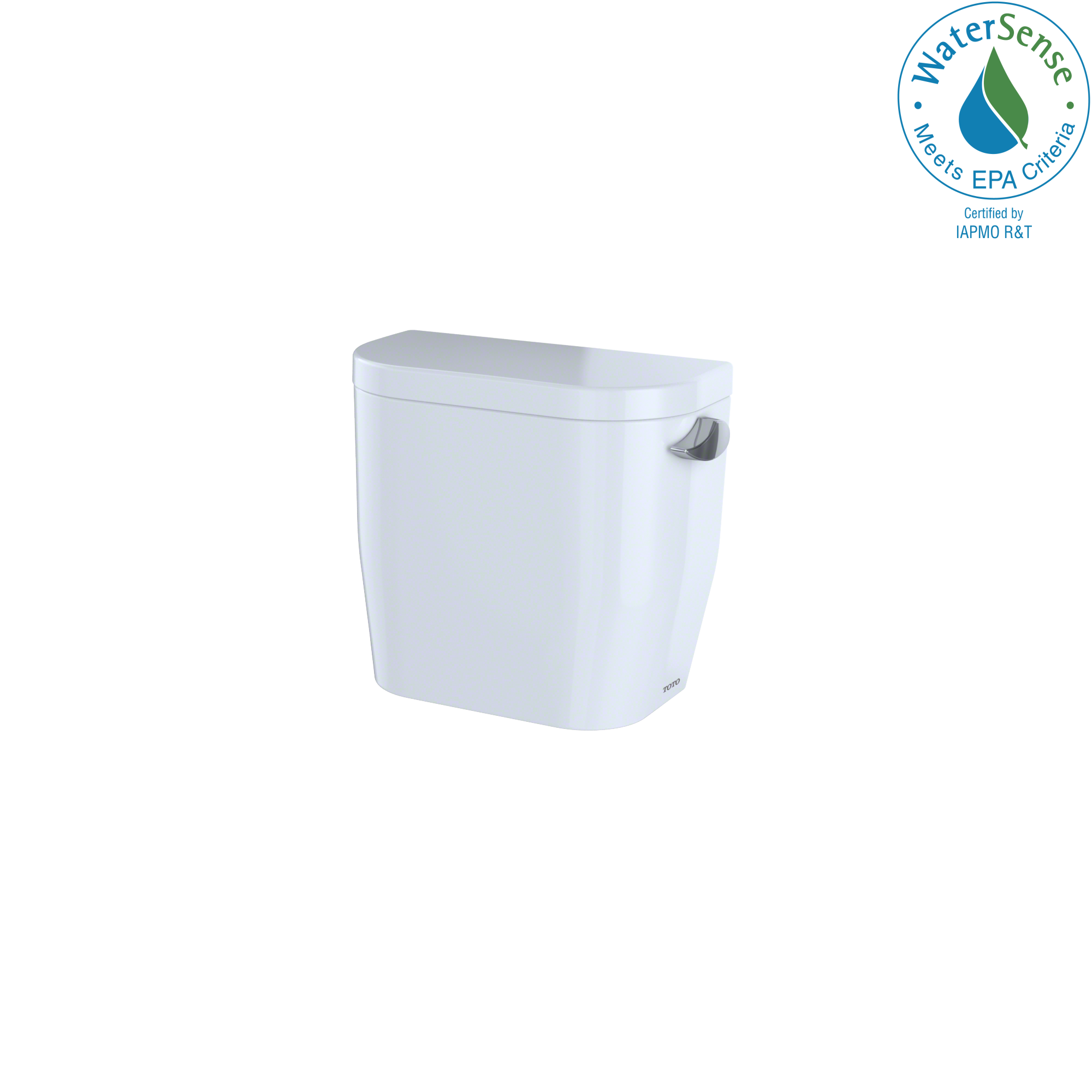 TOTO Entrada E-Max 1.28 GPF Toilet Tank with Right-Hand Trip Lever, Cotton White, Vitreous China, ST243ER#01