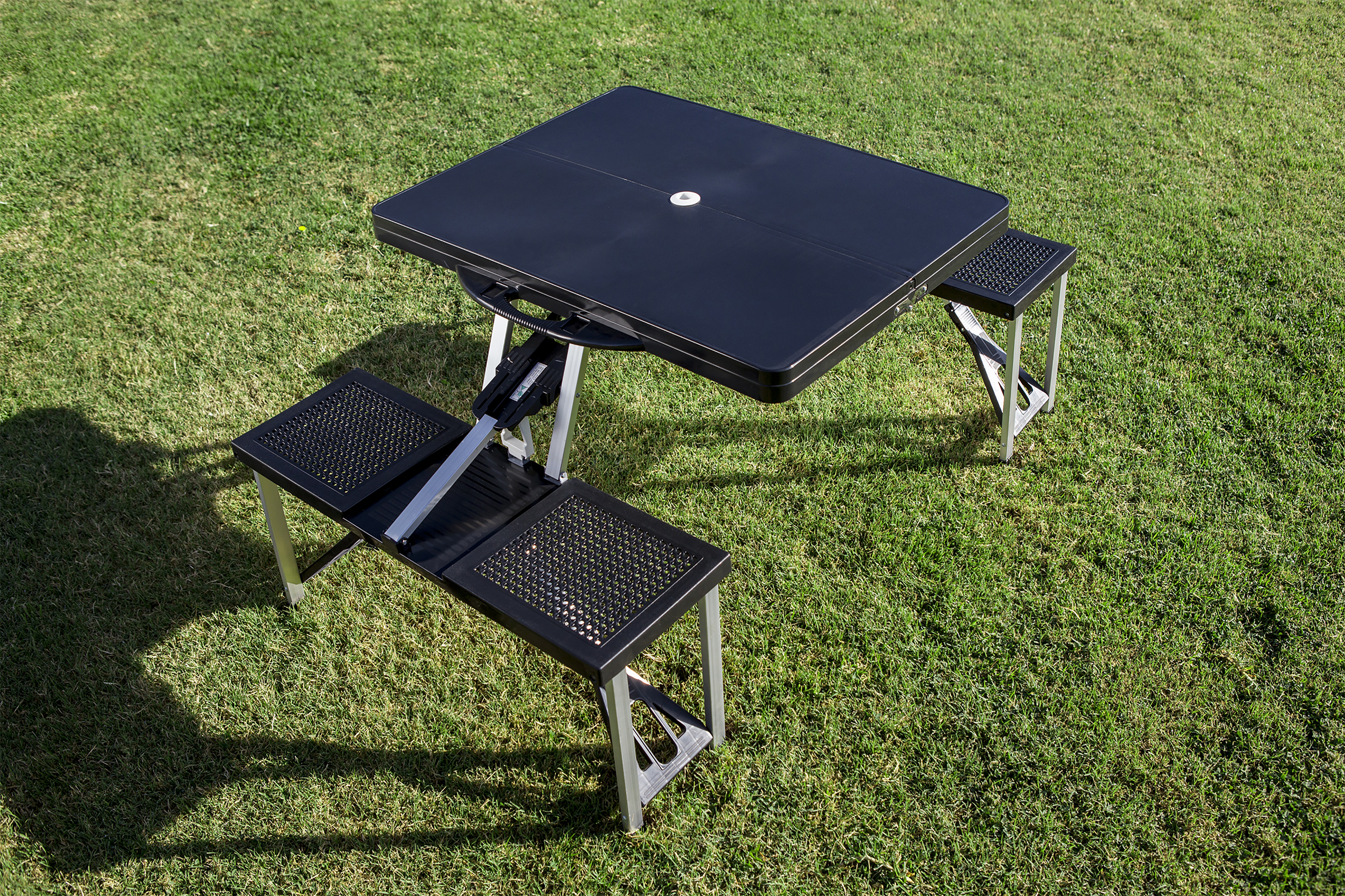 Football Field - Army Black Knights - Picnic Table Portable Folding Table with Seats