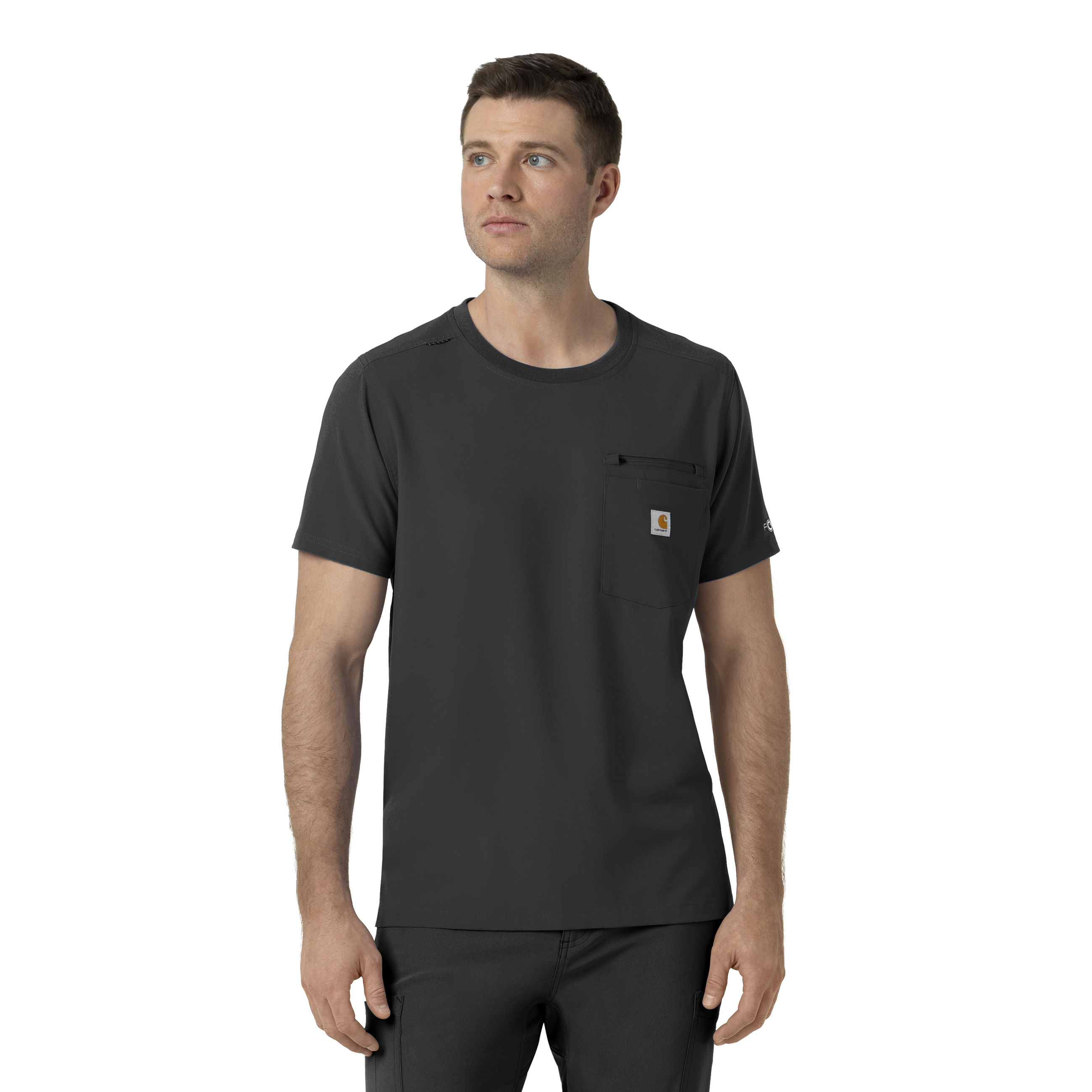 Force Cross&#45;Flex Men&#39;s Crew Neck Scrub Top-Carhartt