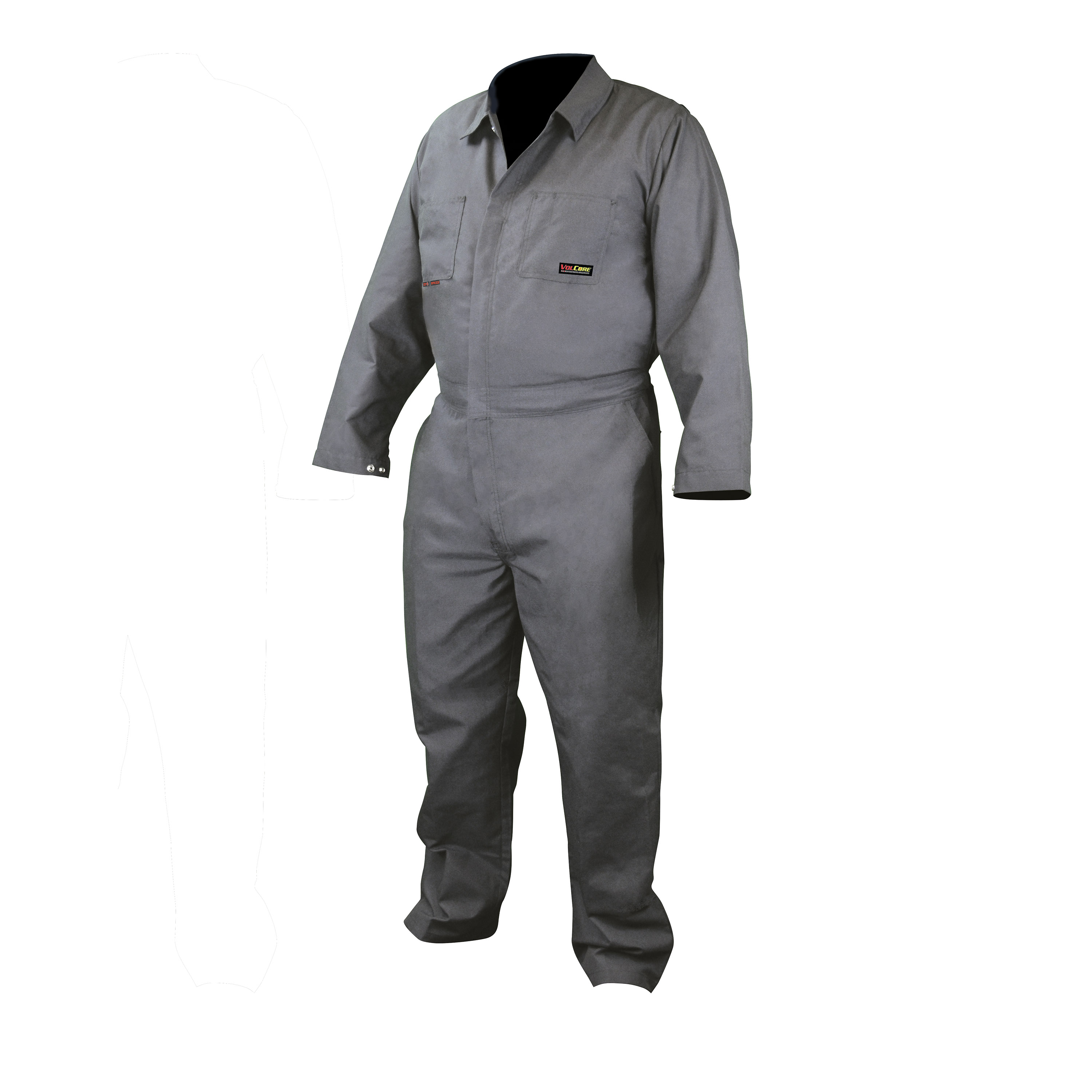 FRCA-002 VolCore™ Cotton FR Coverall - Gray - Size 2X