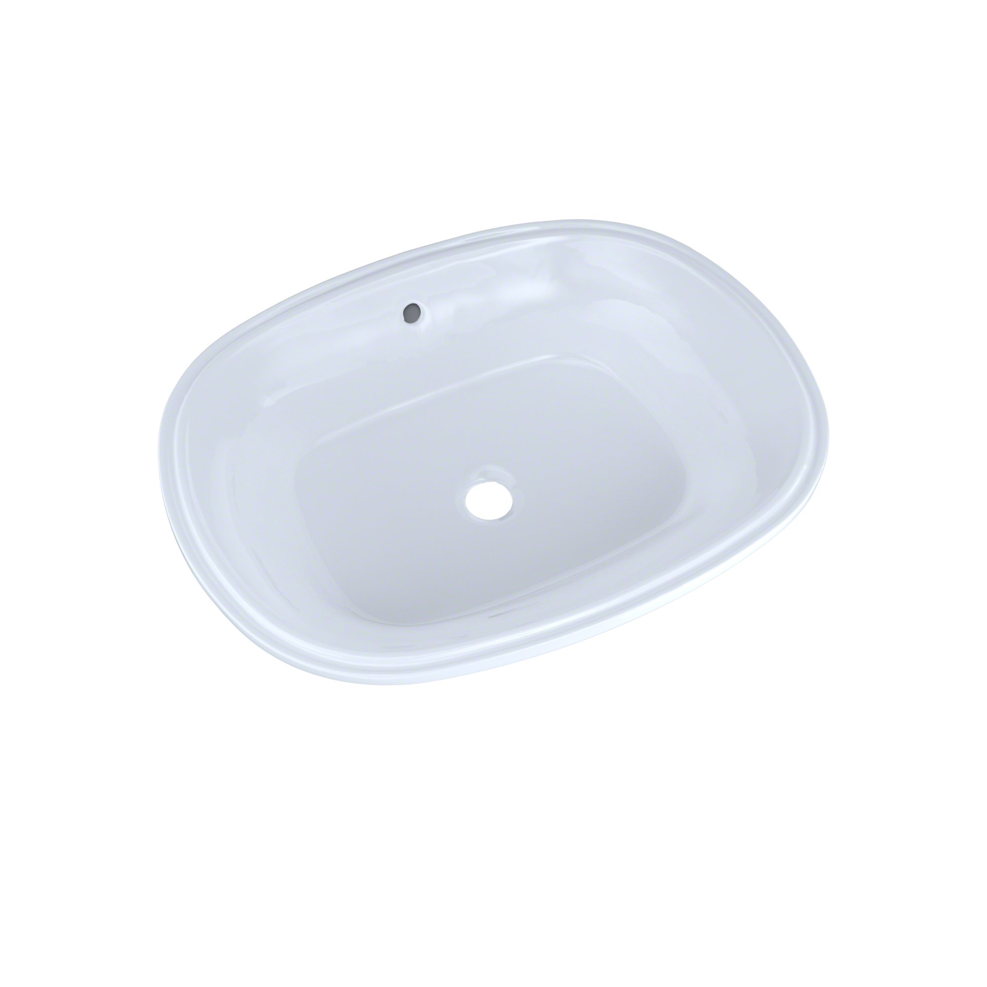 TOTO Maris 20-5/16" x 15-9/16" Oval Undermount Bathroom Sink with CEFIONTECT, Cotton White, Vitreous China, LT481G#01