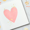 Heart Blank Card - Birthday, Friendship, Thinking of You, Anniversary, Wedding image