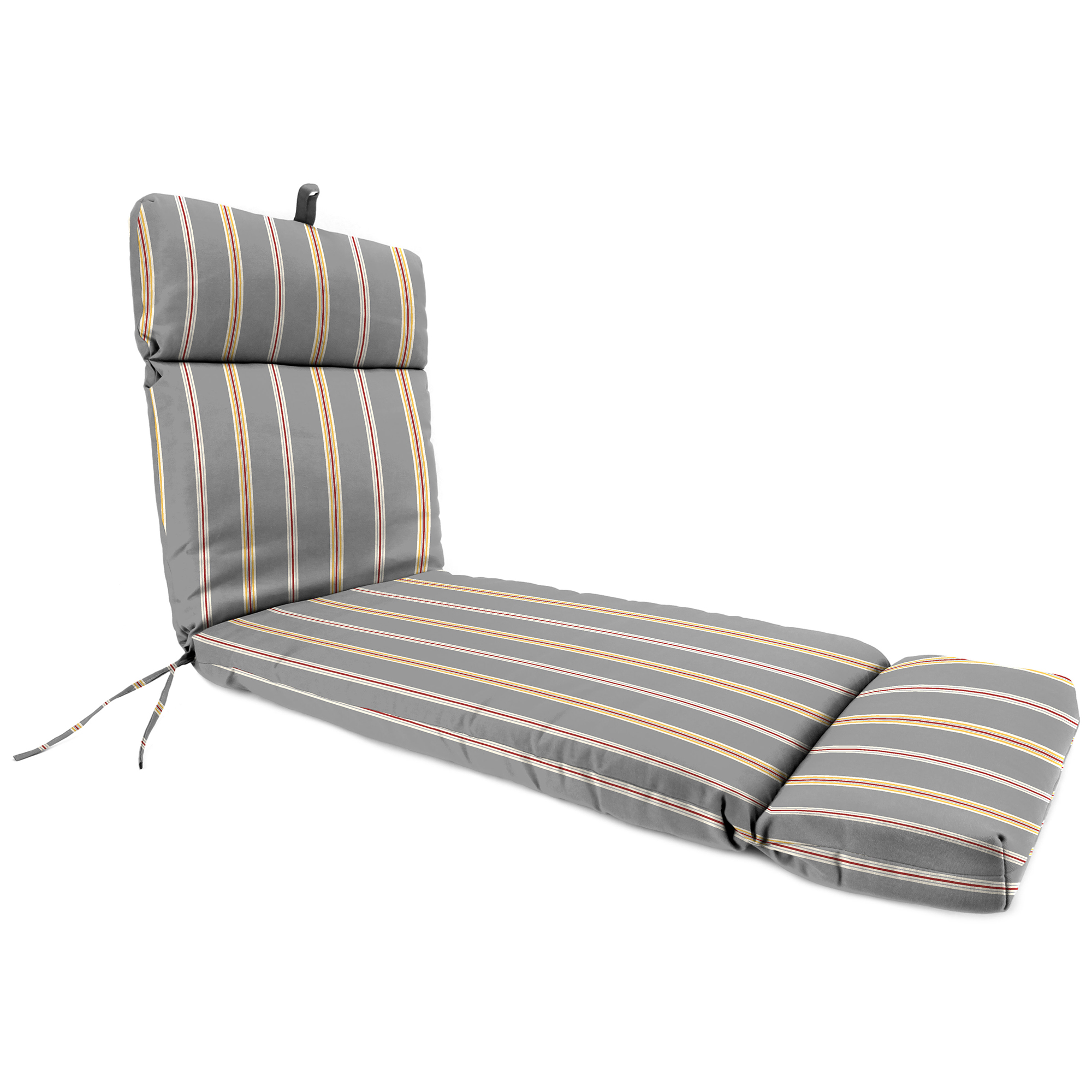 New Outdoor Patio Chaise Lounge Cushion with Ties and Loop 72" x 22", UV Treated - Picture 15 of 18