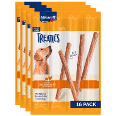 Image of Vitakraft Treaties Dog Treat, Smoked Chicken and Pumpkin Recipe, Value-Pack, 16 Count