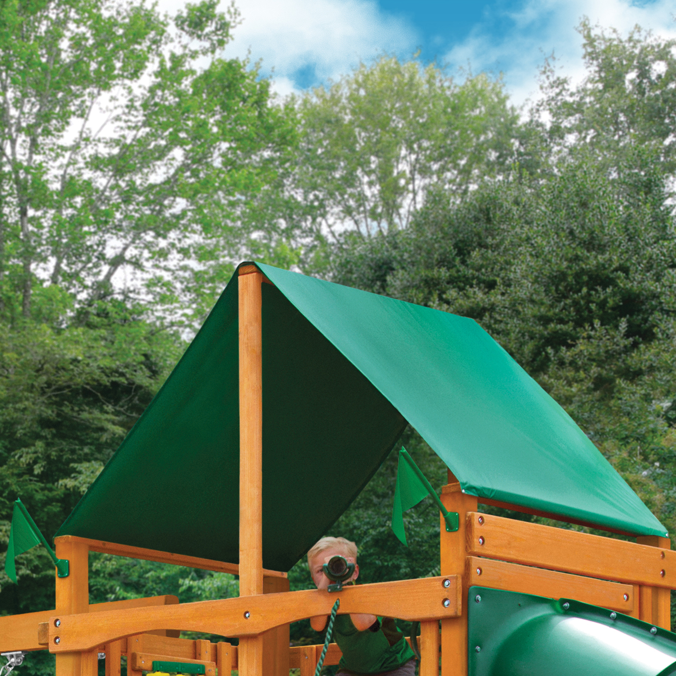 Deluxe Green Vinyl Canopy