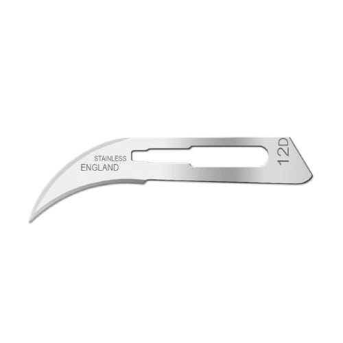 Swann-Morton® Surgical Blade #12D Stainless Steel Sterile - 100/Box