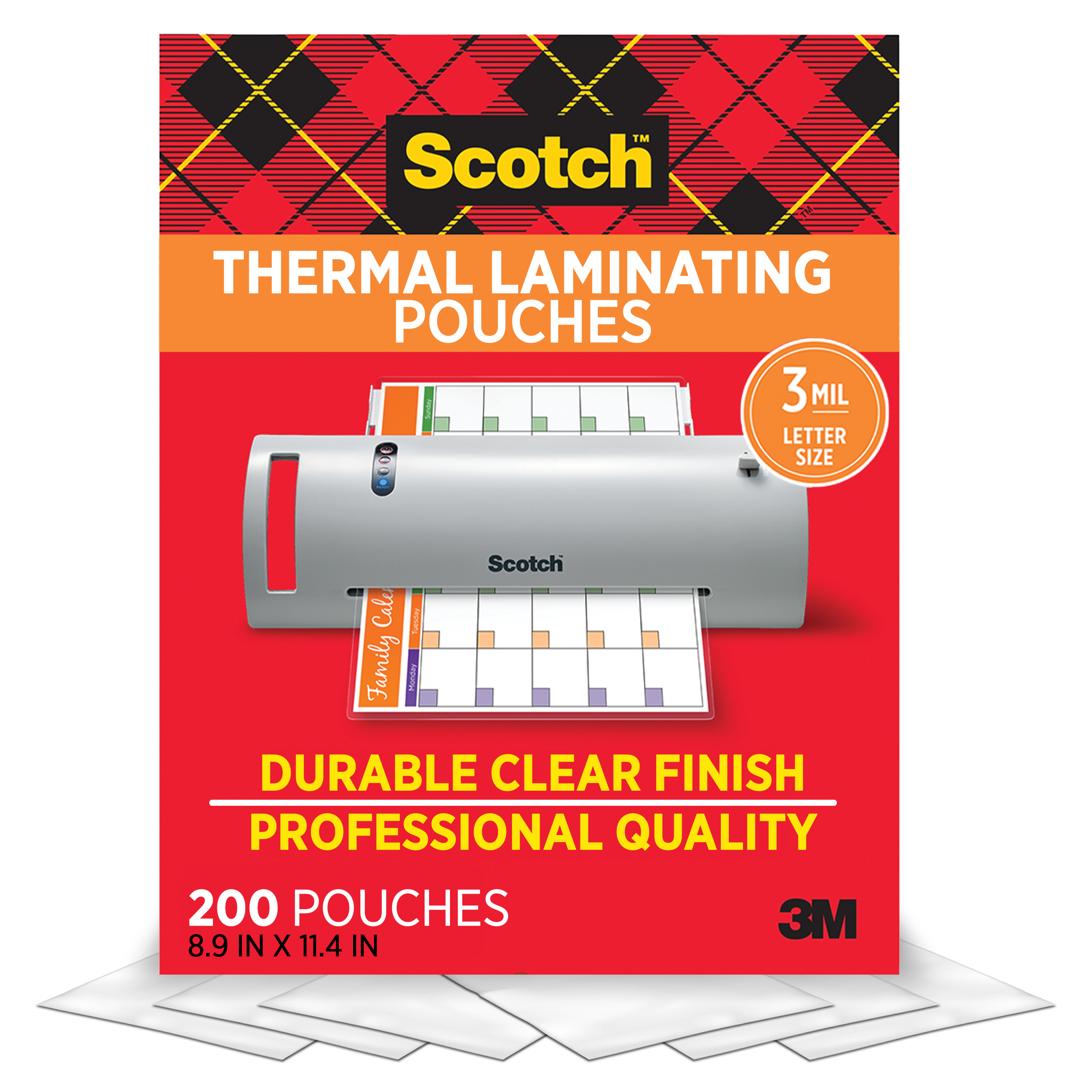 SKU 7100260723 | Scotch™ Thermal Pouches TP3854-200