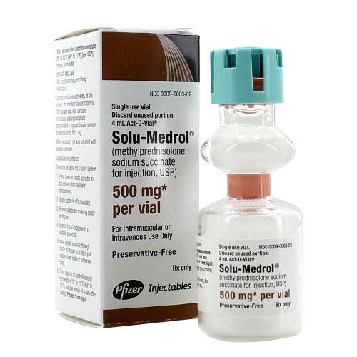 Solu-Medrol® 500mg, 4ml Act-O-Vial®