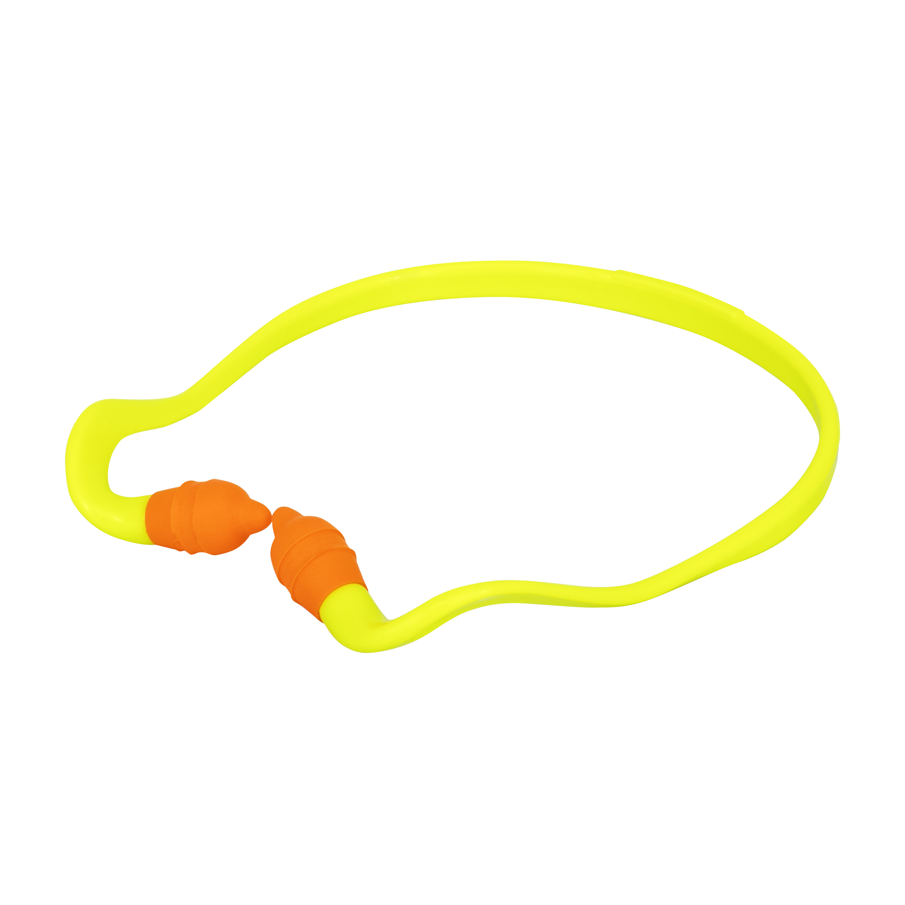 Rad-Band 2 Banded Earplugs - Yellow Band / Orange Pods